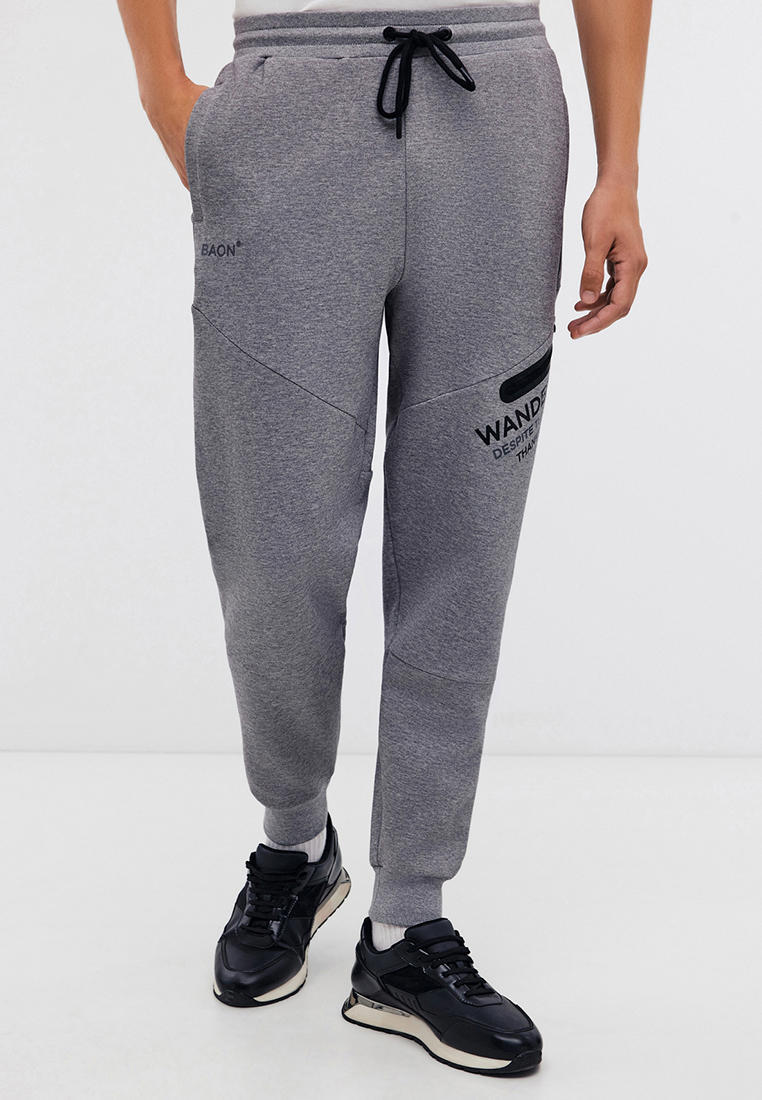 Мужские спортивные брюки Baon (Баон) B7924515-GREY MELANGE-3XL