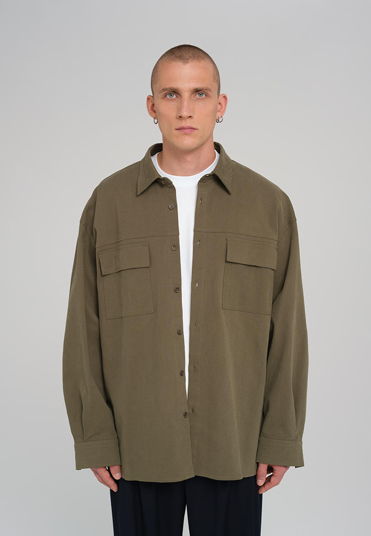 Рубашка с длинным рукавом Some People SHT-OVER-KHAKI-XL