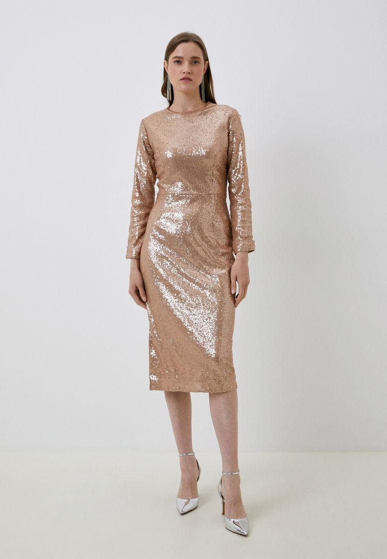 Вечернее / коктейльное платье Vedma VA101-045-Beige/Бежевый-42