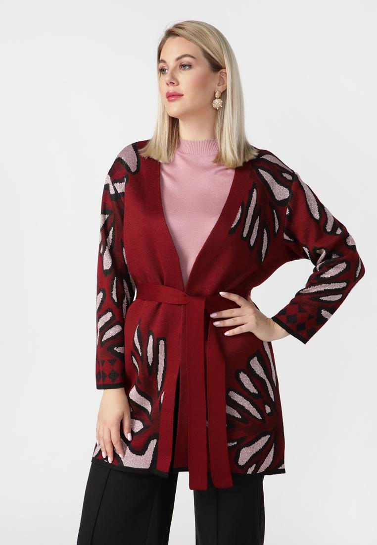Кардиган Vivawool 307970-бордовый