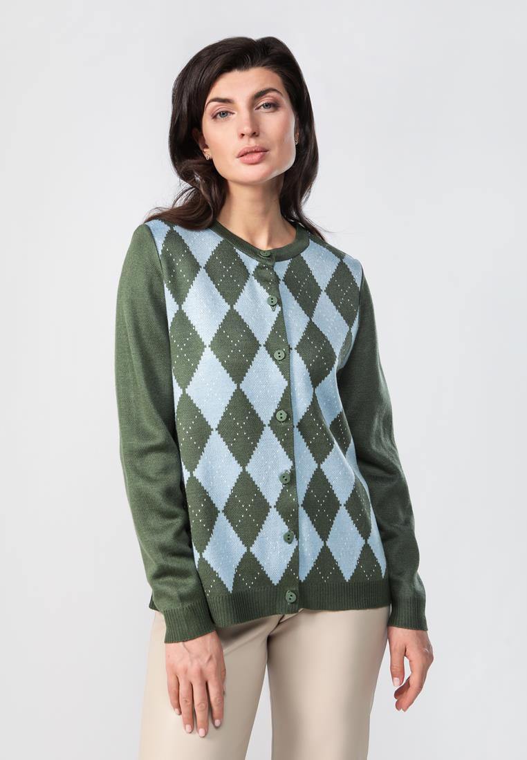 Кардиган Vivawool 310997-зеленый