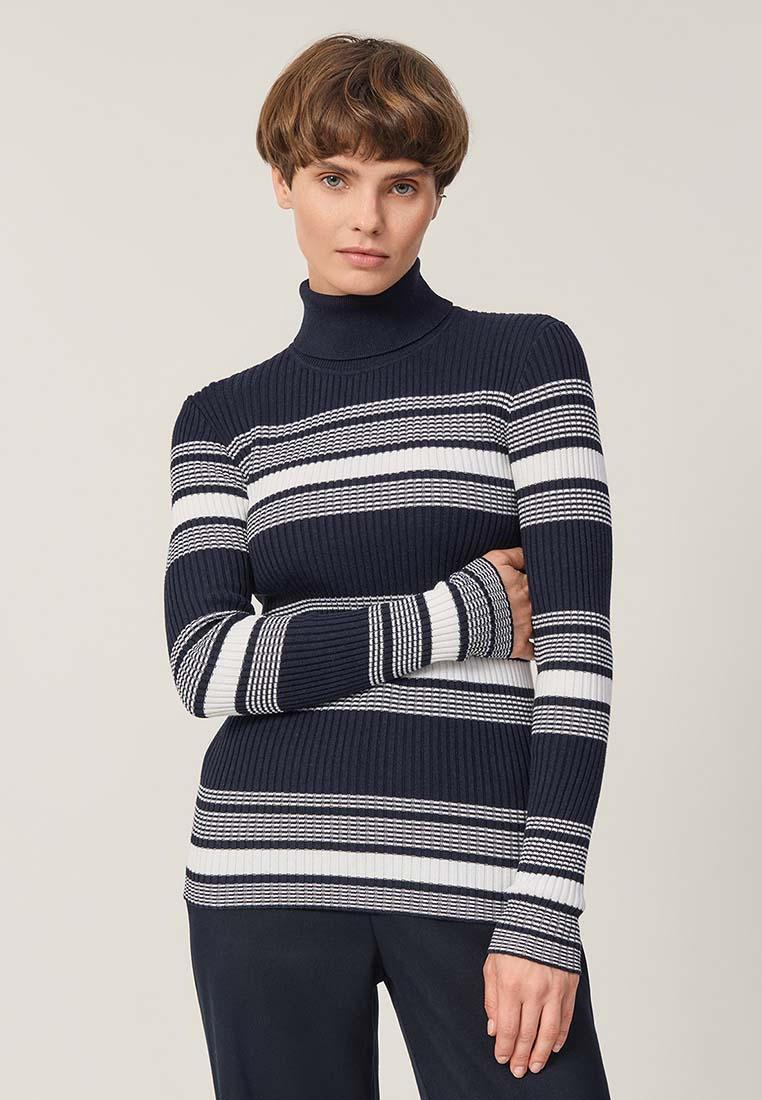 Водолазка Baon (Баон) B2223504-DARK NAVY STRIPED-L