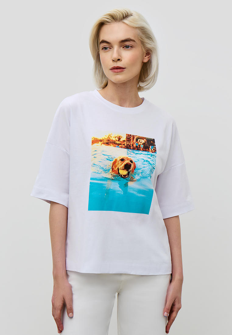 Футболка с коротким рукавом Baon (Баон) B2323091-WHITE-L