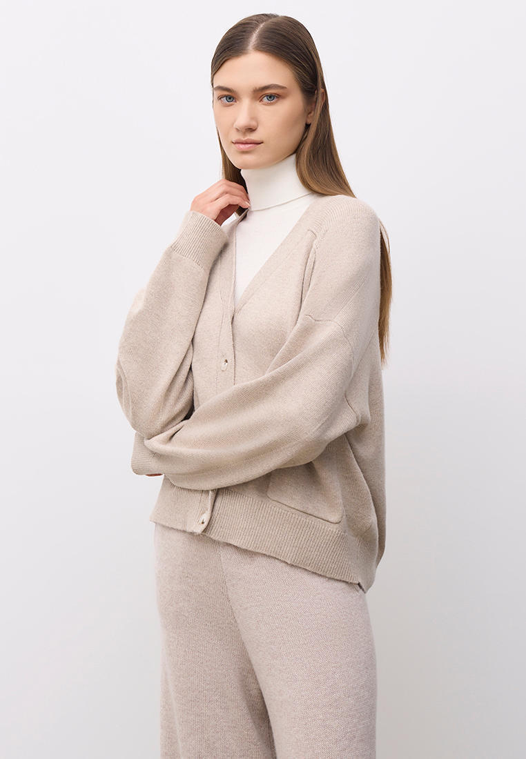 Кардиган Baon (Баон) B1423515-COLD ALMOND MELANGE-L