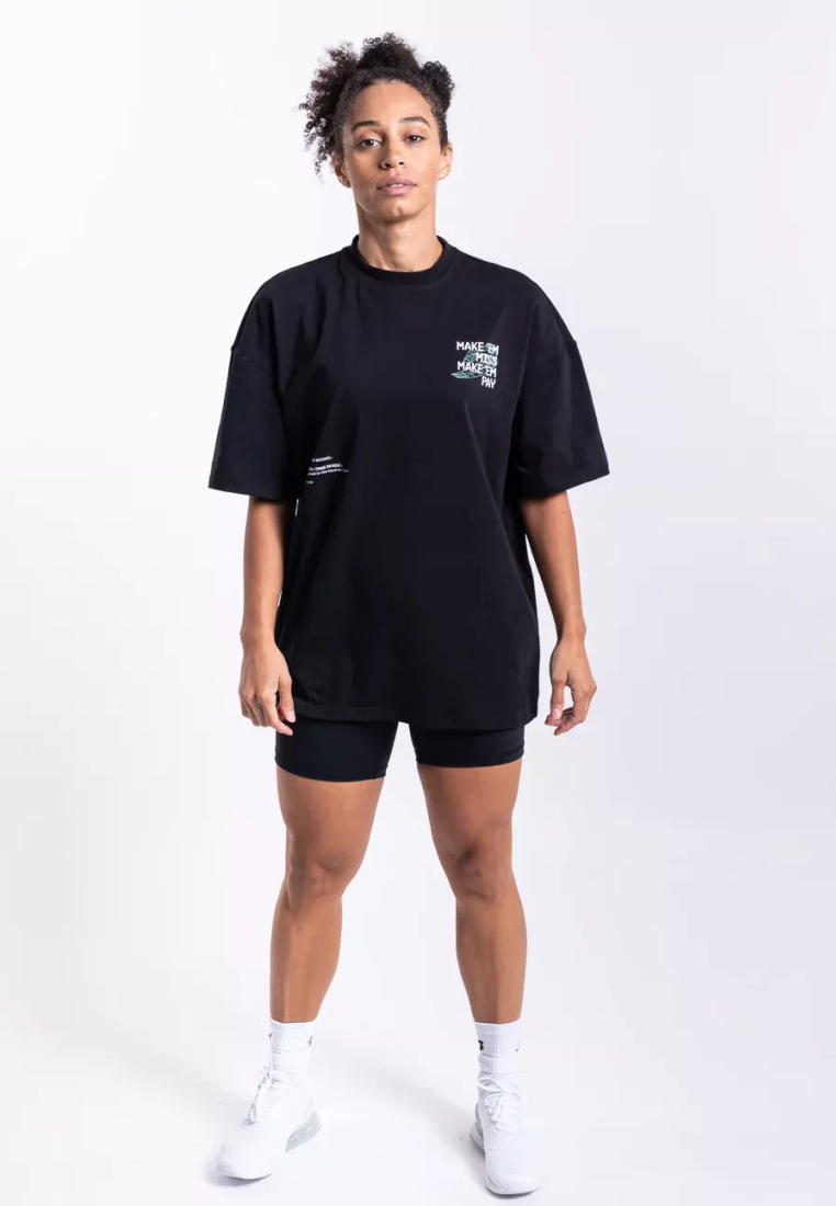 Футболка Boxraw BXRW-MEMOT-W/Oversized Make 'Em Miss/Черный-L