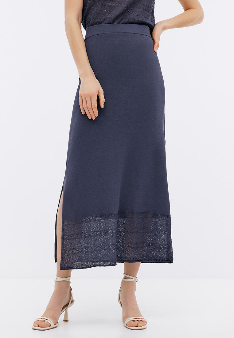 Прямая юбка Baon (Баон) B4724019-LIGHT ASPHALT-L