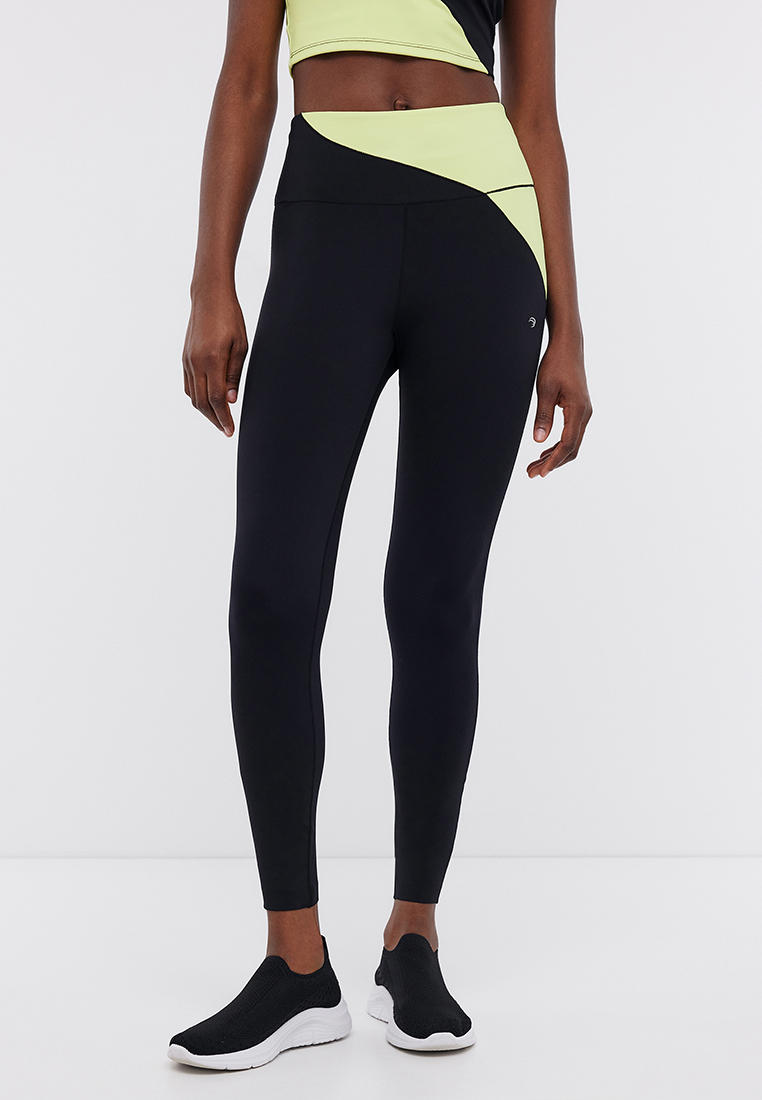 Женские леггинсы Baon (Баон) B4824004-BLACK-SUNNY LIME-L