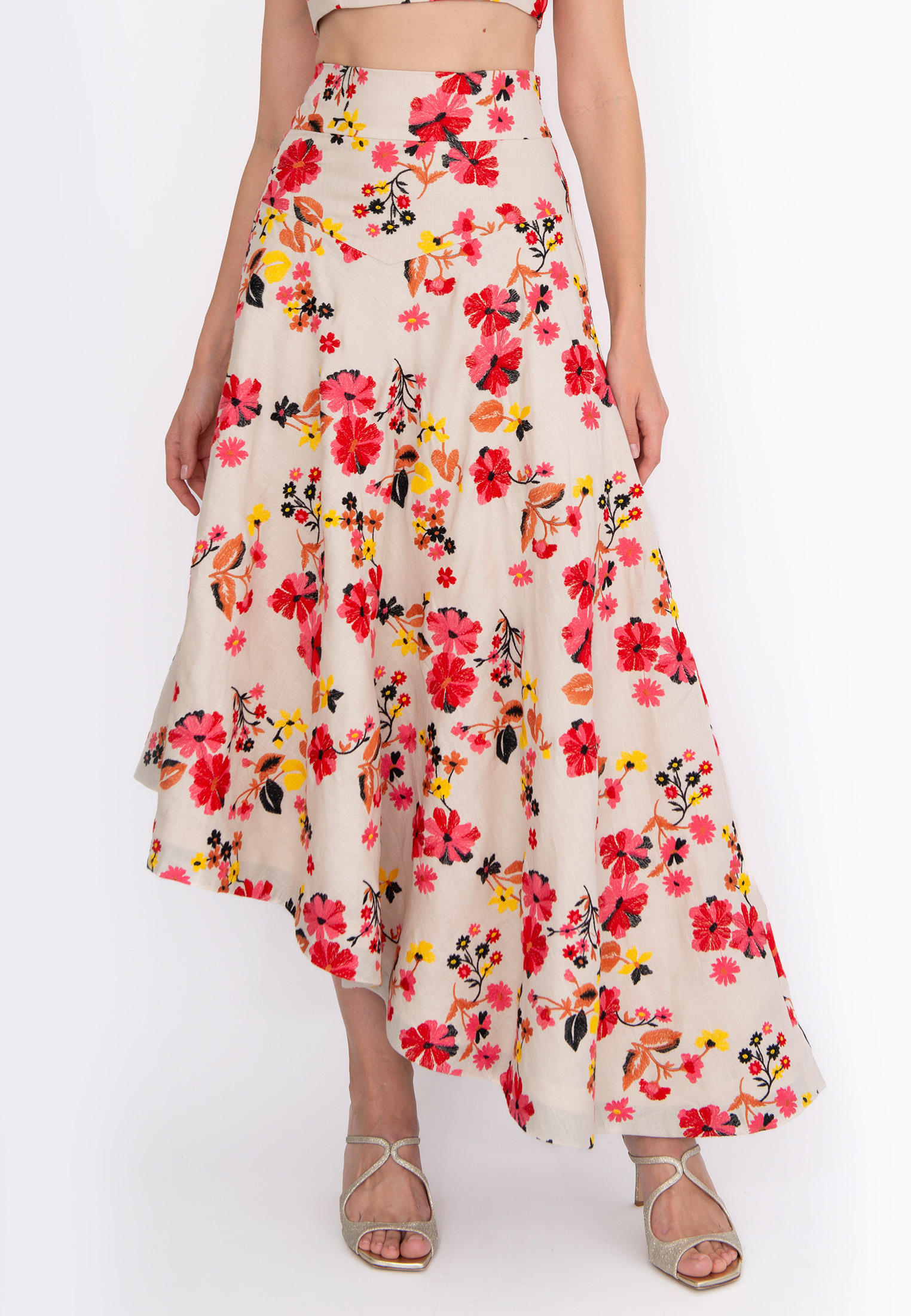 Широкая юбка Without Fail БЕЖ-M