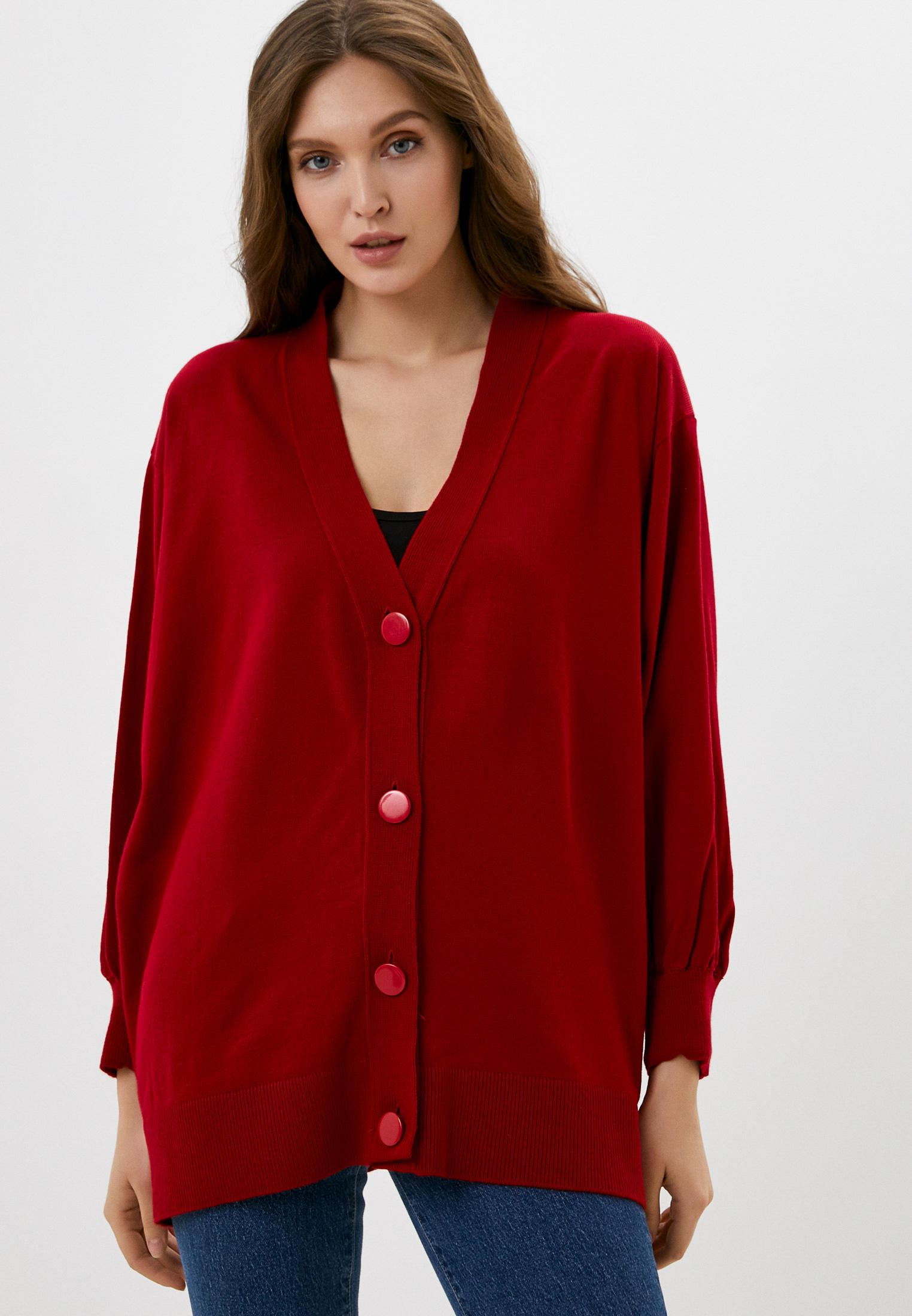 Кардиган Melle 8102 Кардиган красный OneSize
