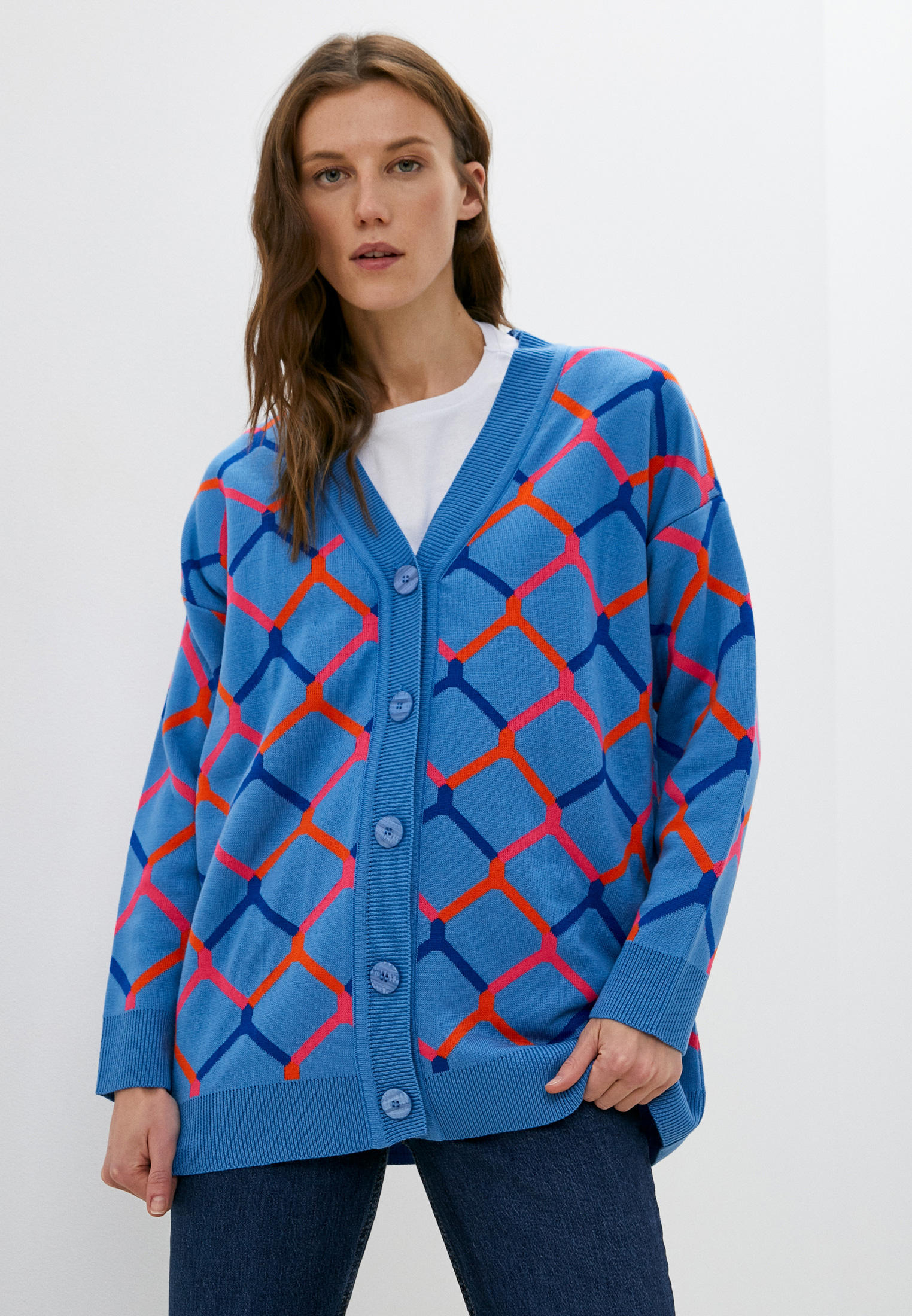 Кардиган Melle 8105 Кардиган жен.(соты) голубой OneSize