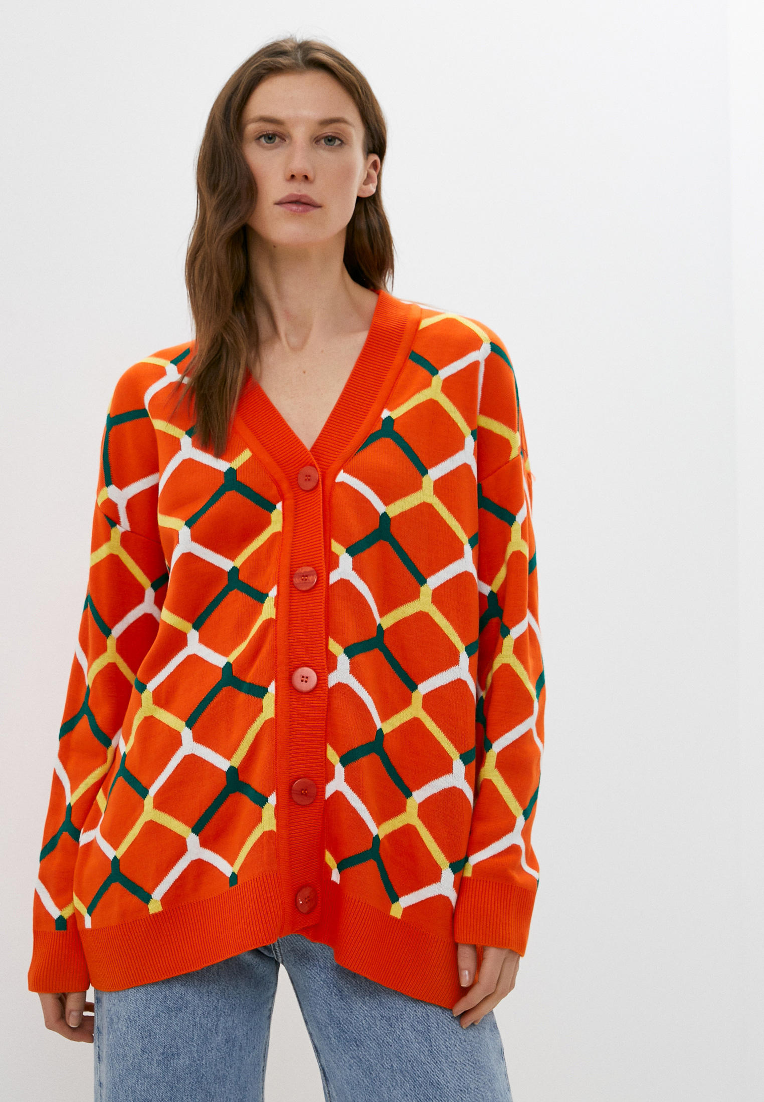 Кардиган Melle 8105 Кардиган жен.(соты) оранжевый