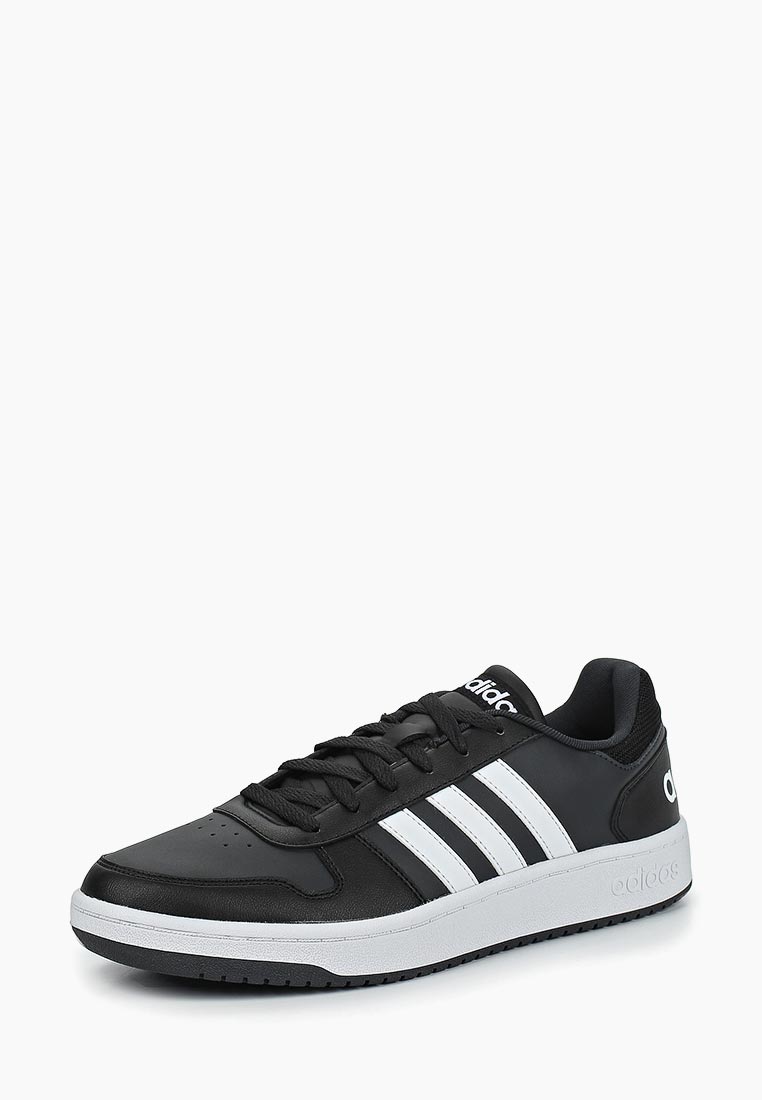 Кроссовки черные с белой полоской. Кеды adidas Hoops 2.0 черные. Кеды адидас мужские черные. B44699 adidas. Адидас кеды черные кожаные.