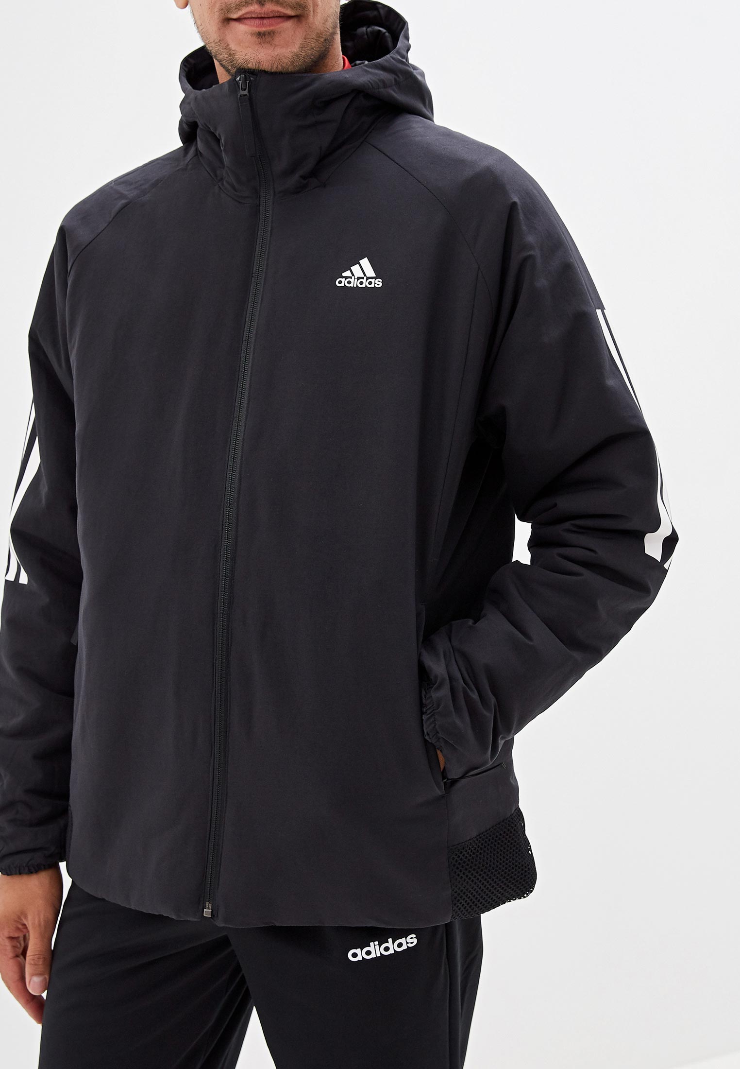 Куртка утепленная adidas BTS 3S HO JKT, цвет: черный, AD002EMFJYX7 — купить  в интернет-магазине Lamoda