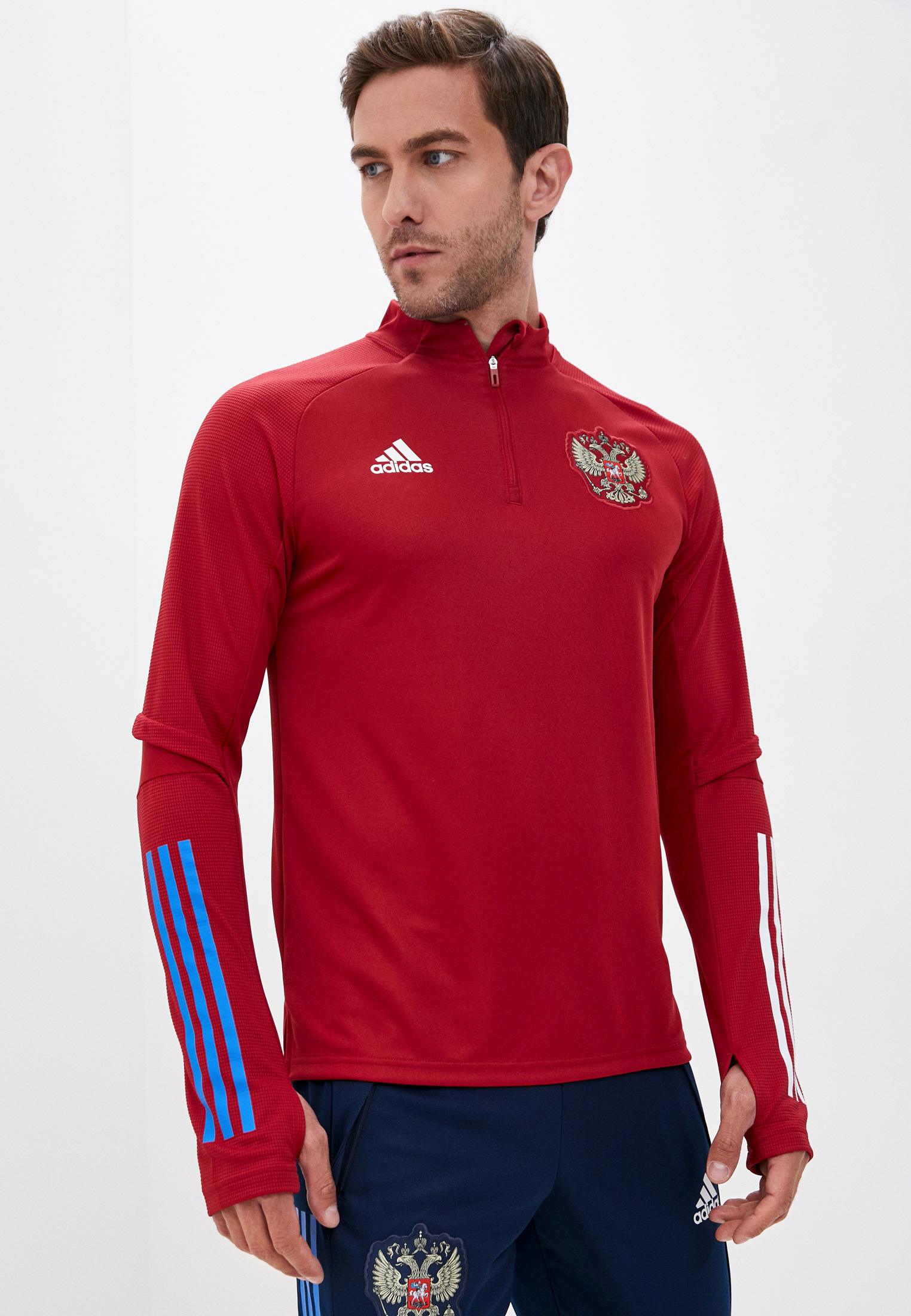 Олимпийка adidas RFU TR TOP, цвет: красный, AD002EMHLNJ5 — купить в ...