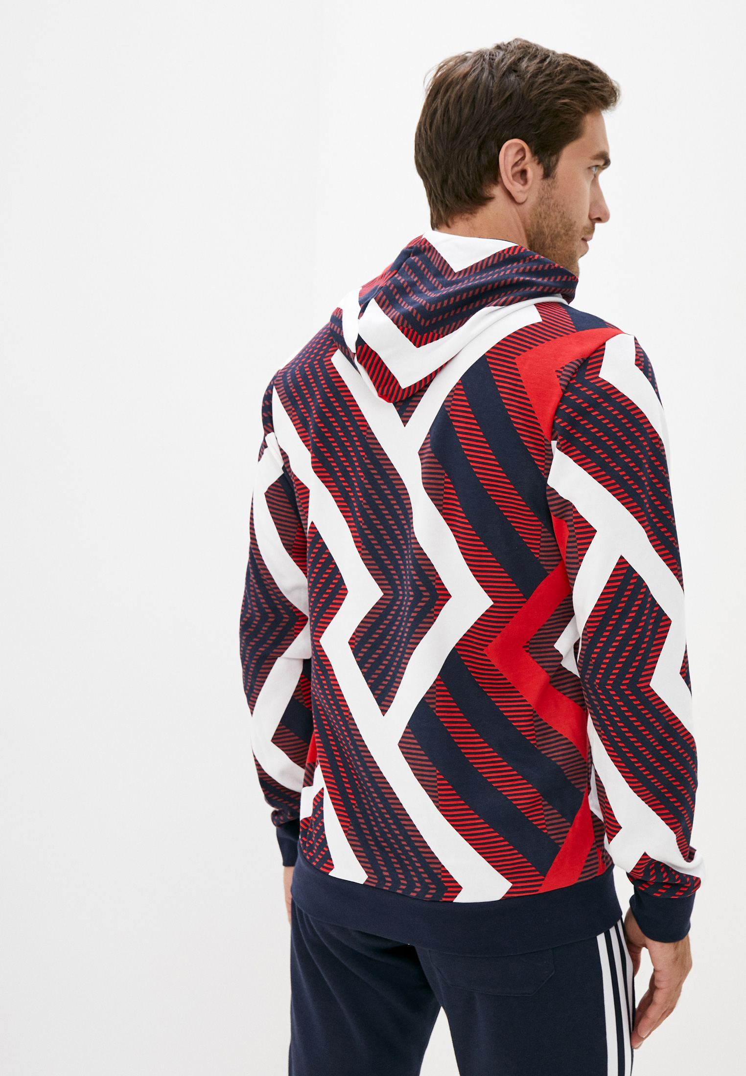 adidas M AOP Hoodie AD002EMJMPL2 Lamoda