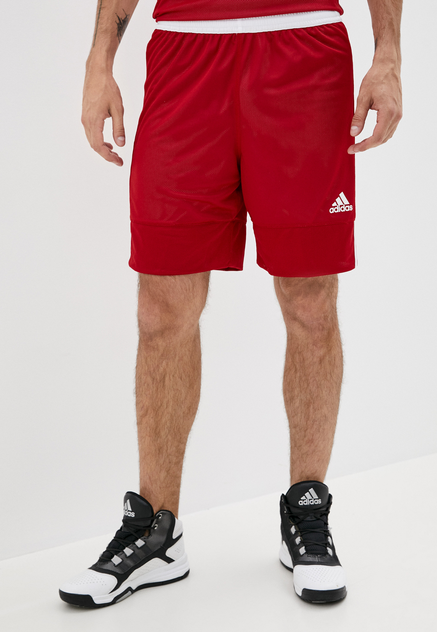 Шорты спортивные adidas 3G SPEE REV SHR, цвет: красный, AD002EMJMRE3 .