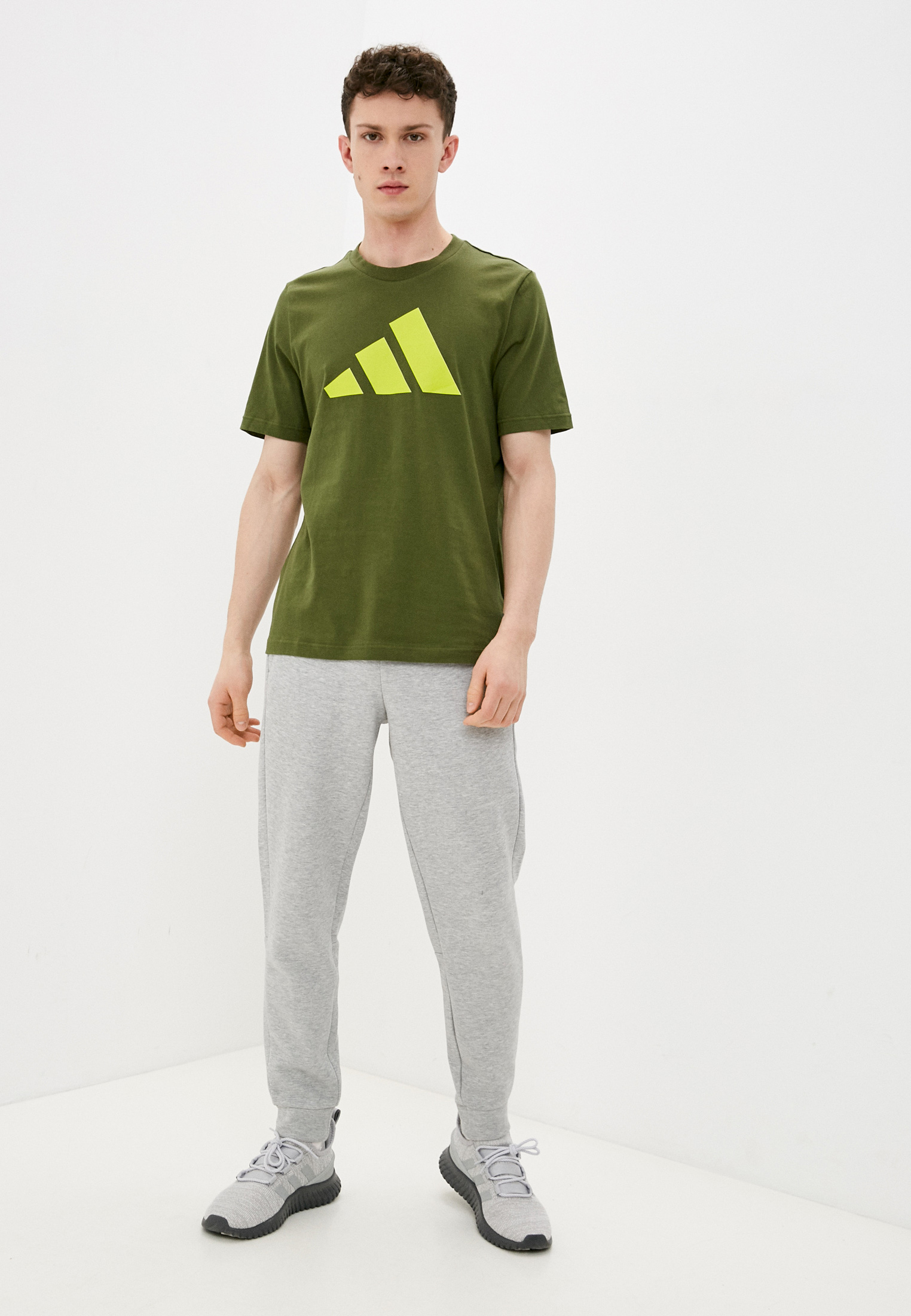 Футболка adidas M FI TEE BOS A, цвет: хаки, AD002EMLUGA2 — купить в  интернет-магазине Lamoda