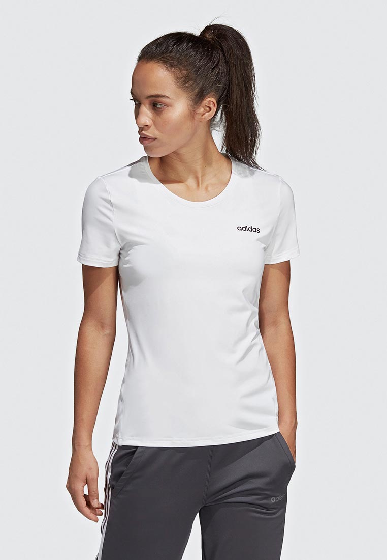 Белая спортивная майка adidas