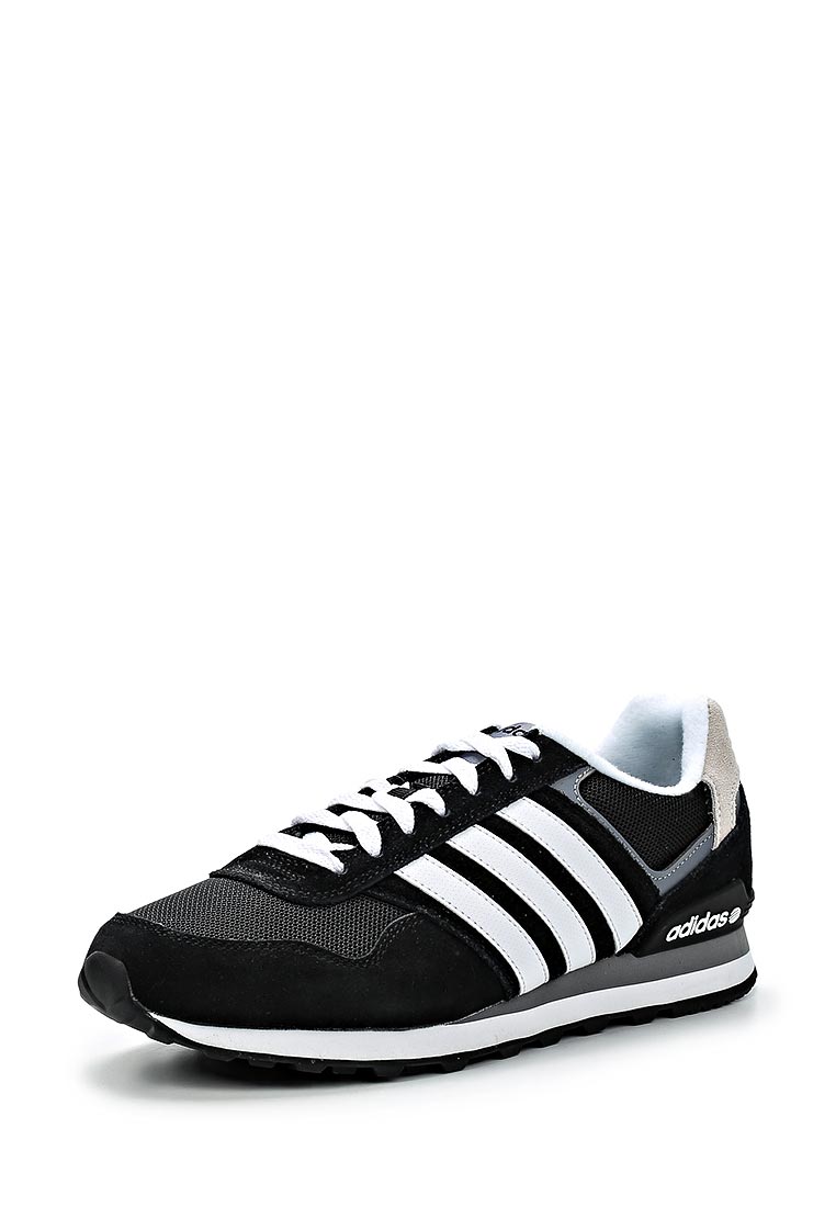 Кроссовки черные с белой полоской. Адидас Neo 10k. Adidas 10k Black. Адидас Нео черные. Adidas Neo кроссовки мужские белые.