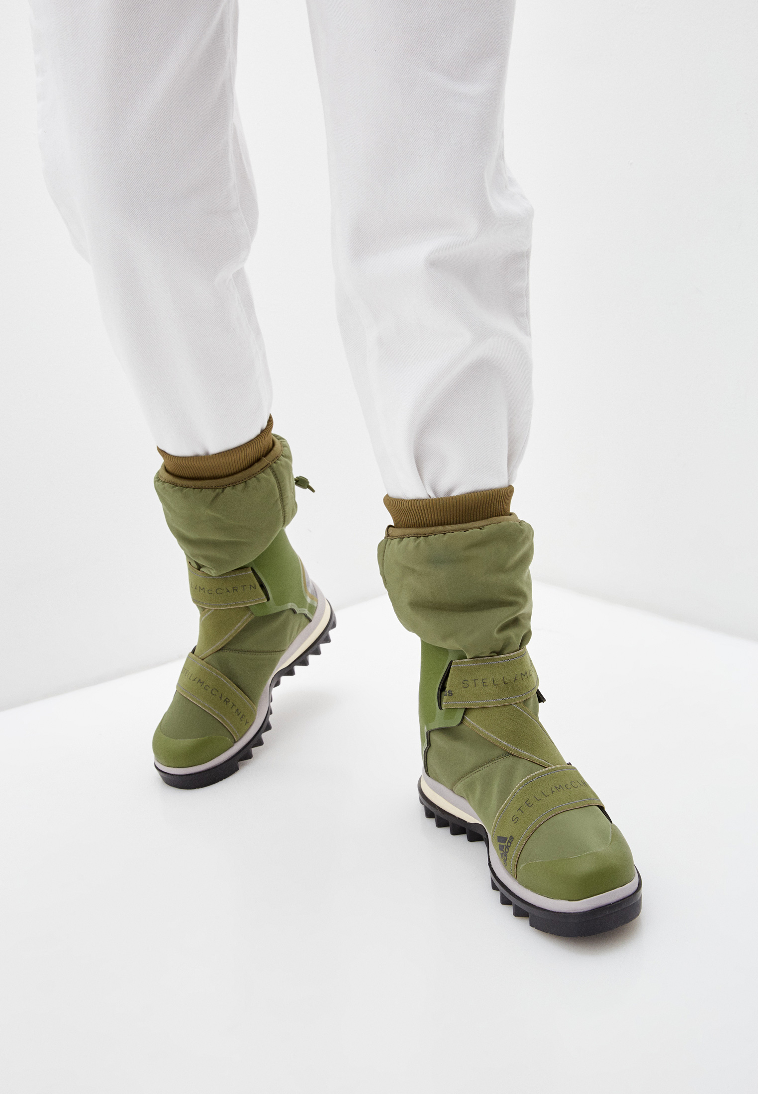 Сапоги adidas by Stella McCartney WINTERBOOT, цвет: зеленый, AD031AWJHGA5 —купить в интернет-магазине Lamoda