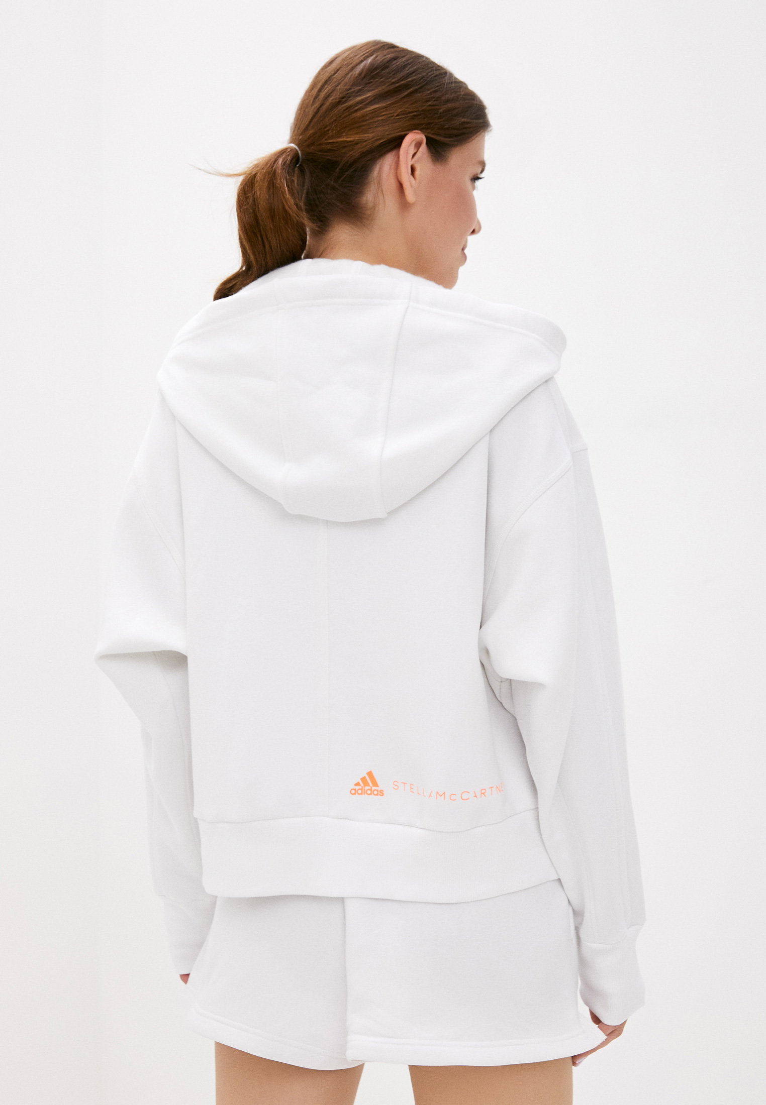 Adidas by stella mccartney cropped hoodie top