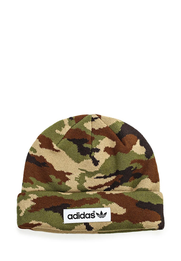 Шапка adidas Originals BEANIE CAMO, цвет: хаки, AD093CUFSK37 — купить в  интернет-магазине Lamoda