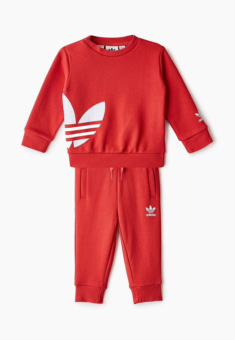Красный спортивный костюм мужской adidas