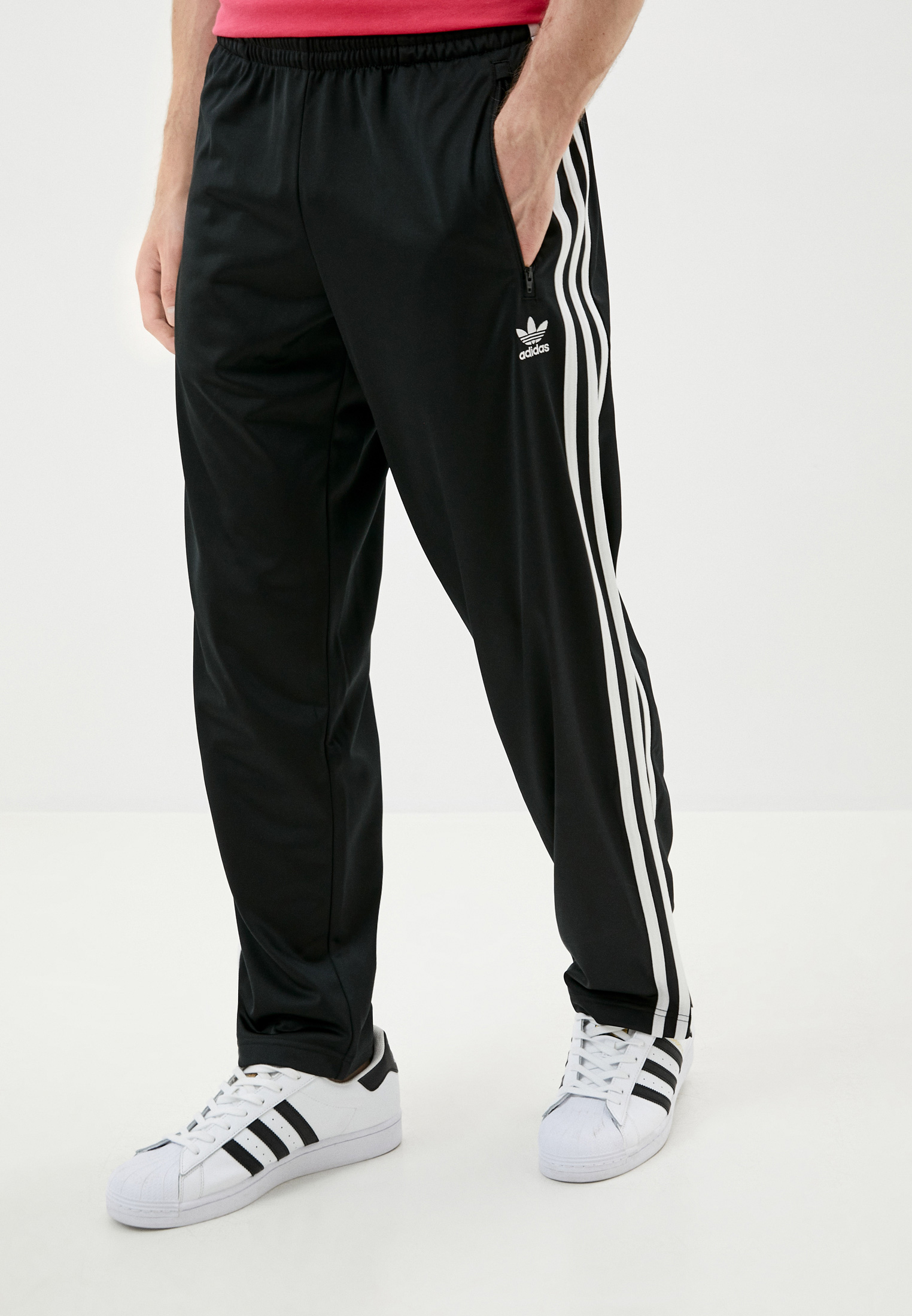 Брюки спортивные adidas Originals FBIRD TP, цвет: черный, AD093EMJLYR9 —  купить в интернет-магазине Lamoda