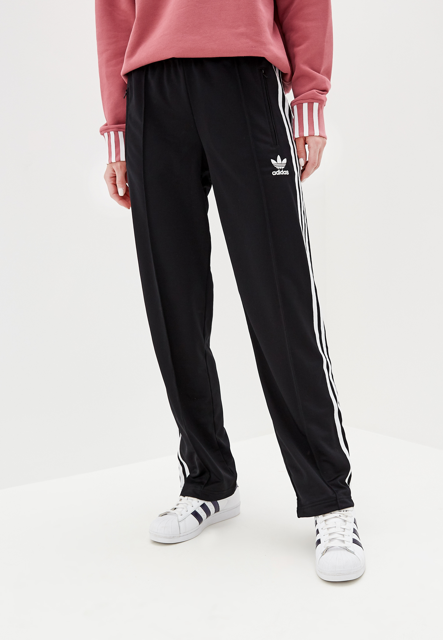 Брюки спортивные adidas Originals FIREBIRD TP, цвет: черный, AD093EWFKPZ1 —  купить в интернет-магазине Lamoda