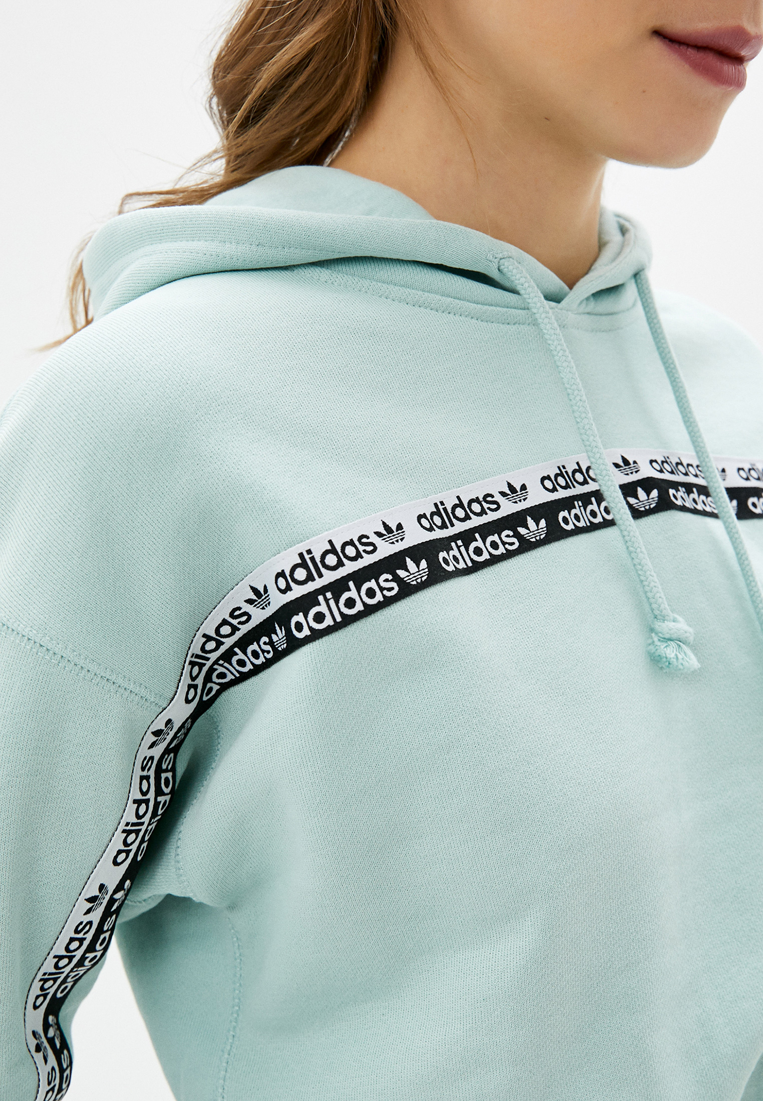 adidas Originals Cropped Hoodie AD093EWIJKS3 Lamoda