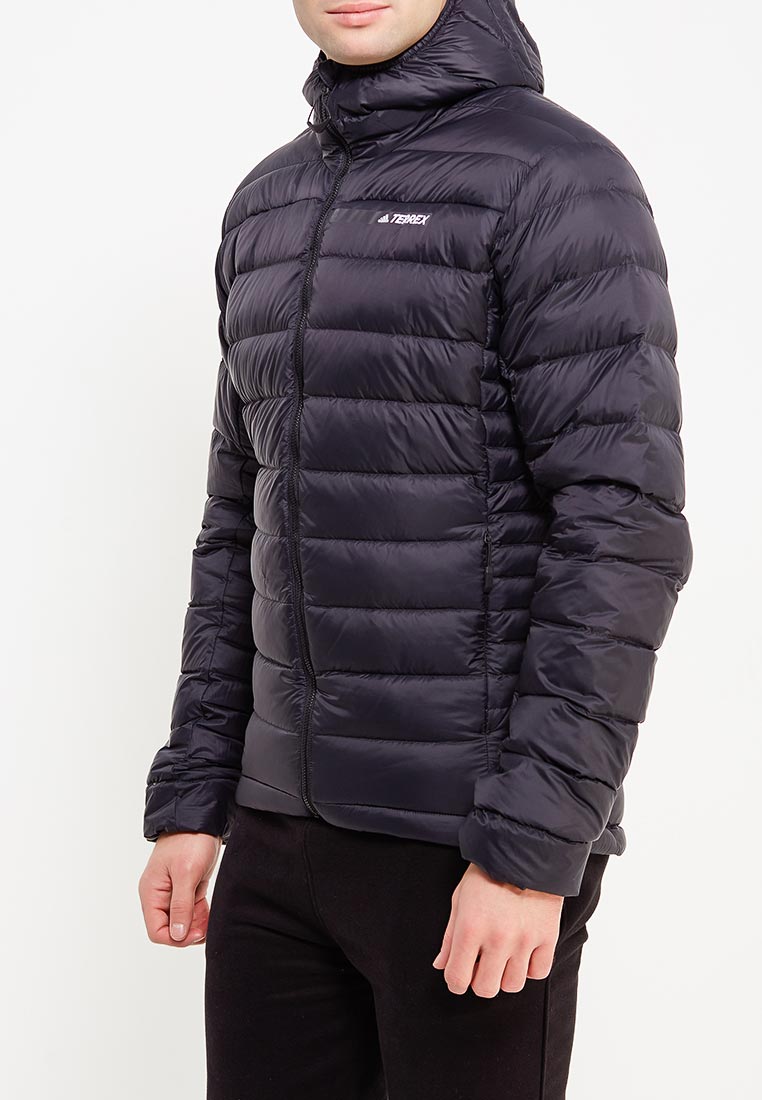 Пуховик adidas CW FROST JKT, цвет: черный, AD094EMUOD87 — купить в интернет-магазине Lamoda