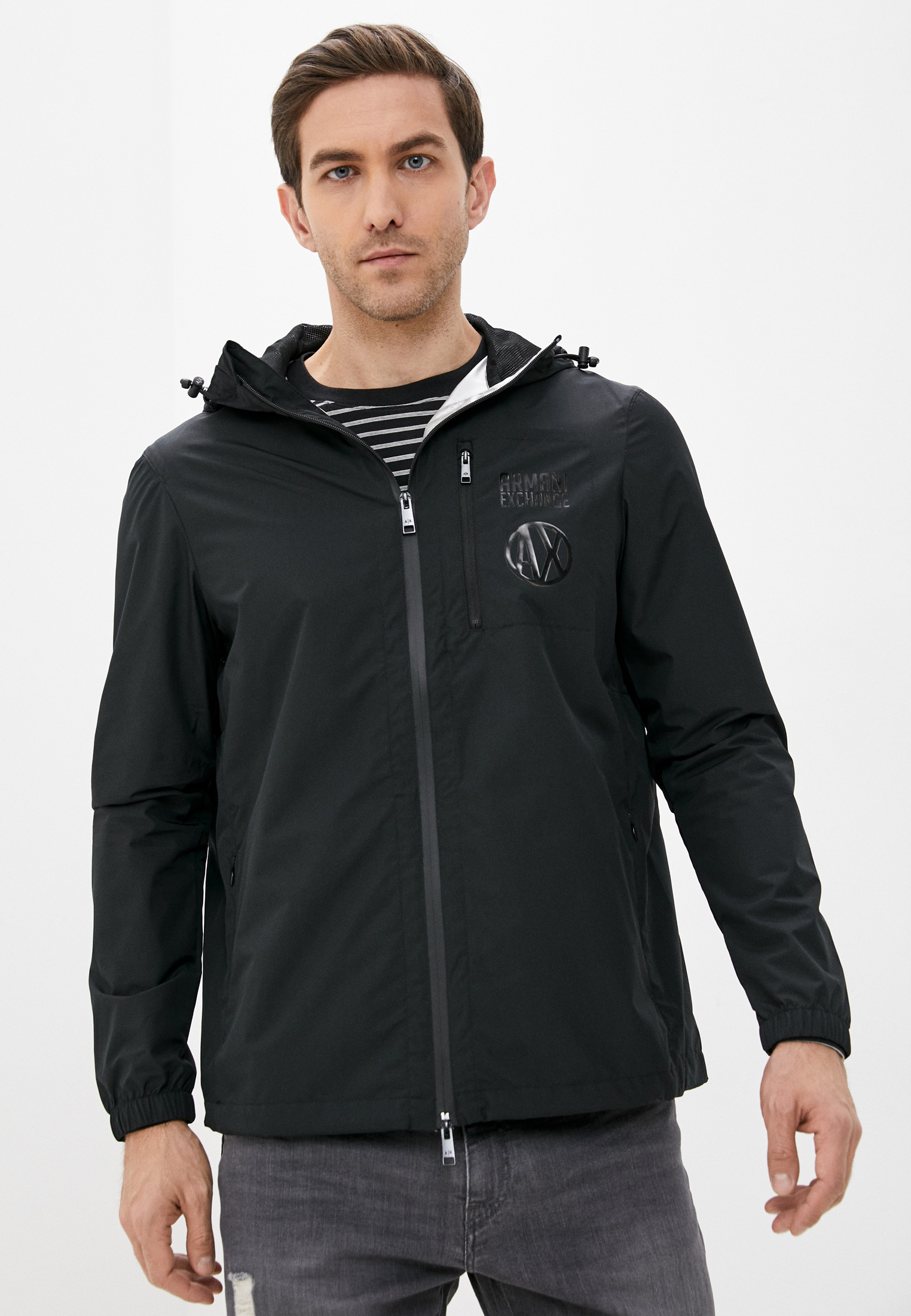 Ветровка Armani Exchange, цвет: черный, AR037EMLNQV6 — купить в ...