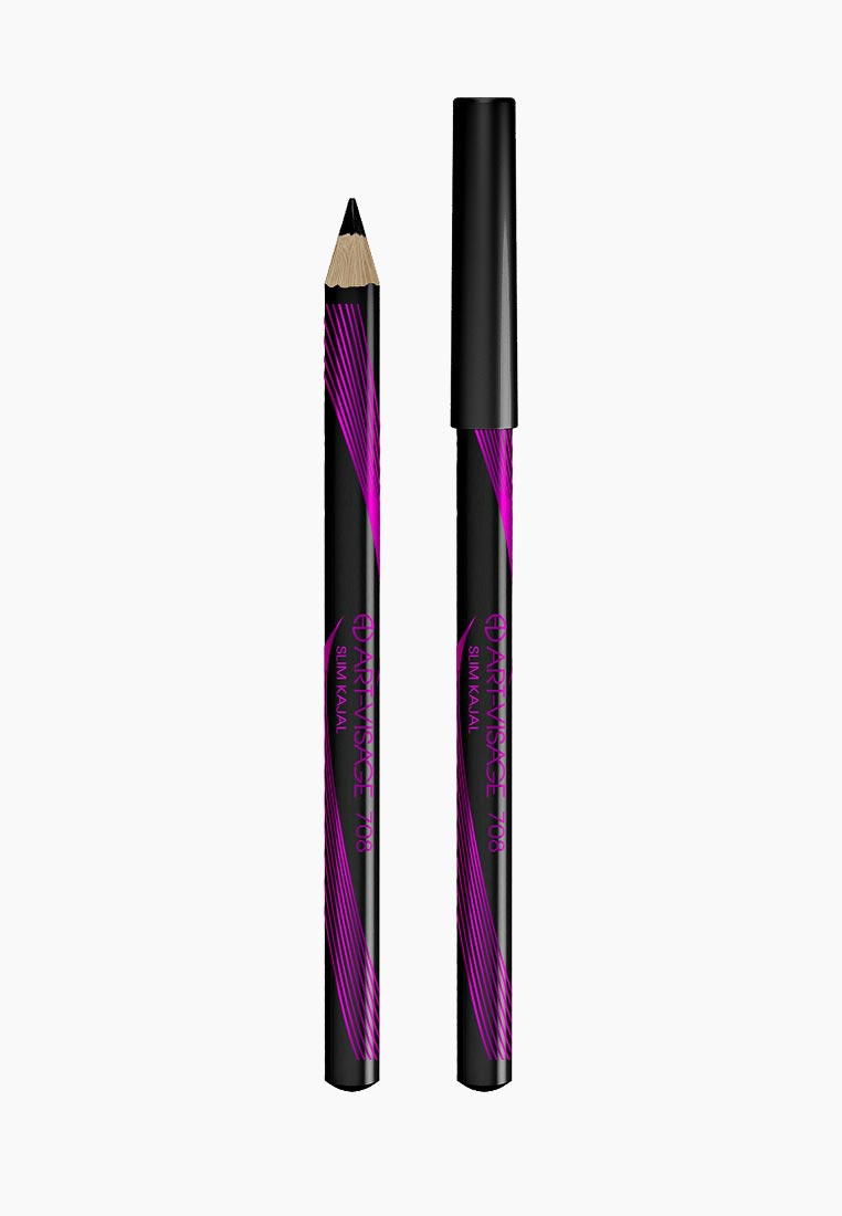 Карандаш для глаз Art-Visage SLIM KAJAL, т 708, цвет: черный ...