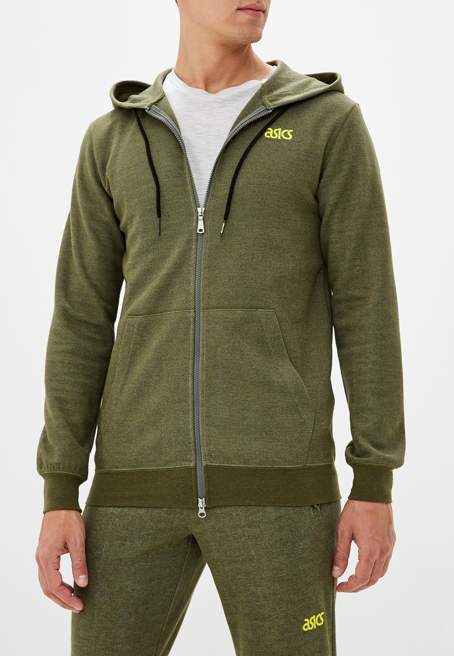 Толстовка ASICS AHQ AT FT FZ HD, цвет: хаки, AS009EMFPMW7 — купить в ...