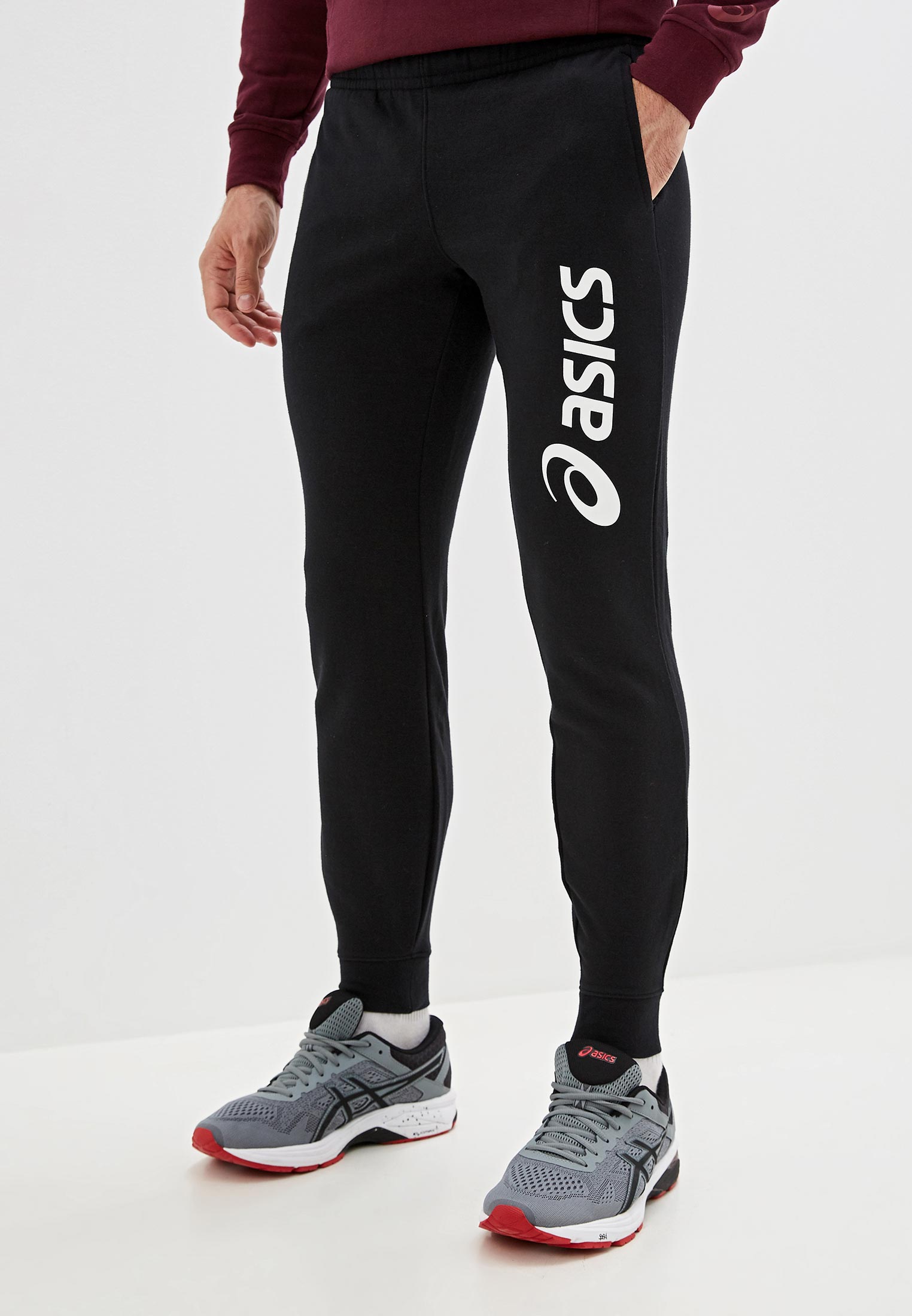Брюки спортивные ASICS ASICS BIG LOGO SWEAT PANT, цвет: черный ...