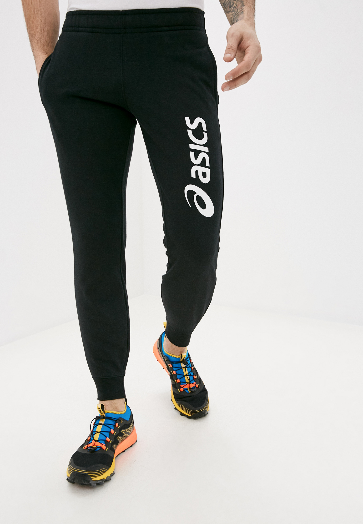Брюки спортивные ASICS ASICS BIG LOGO SWEAT PANT, цвет: черный,  AS455EMMBYU3 — купить в интернет-магазине Lamoda