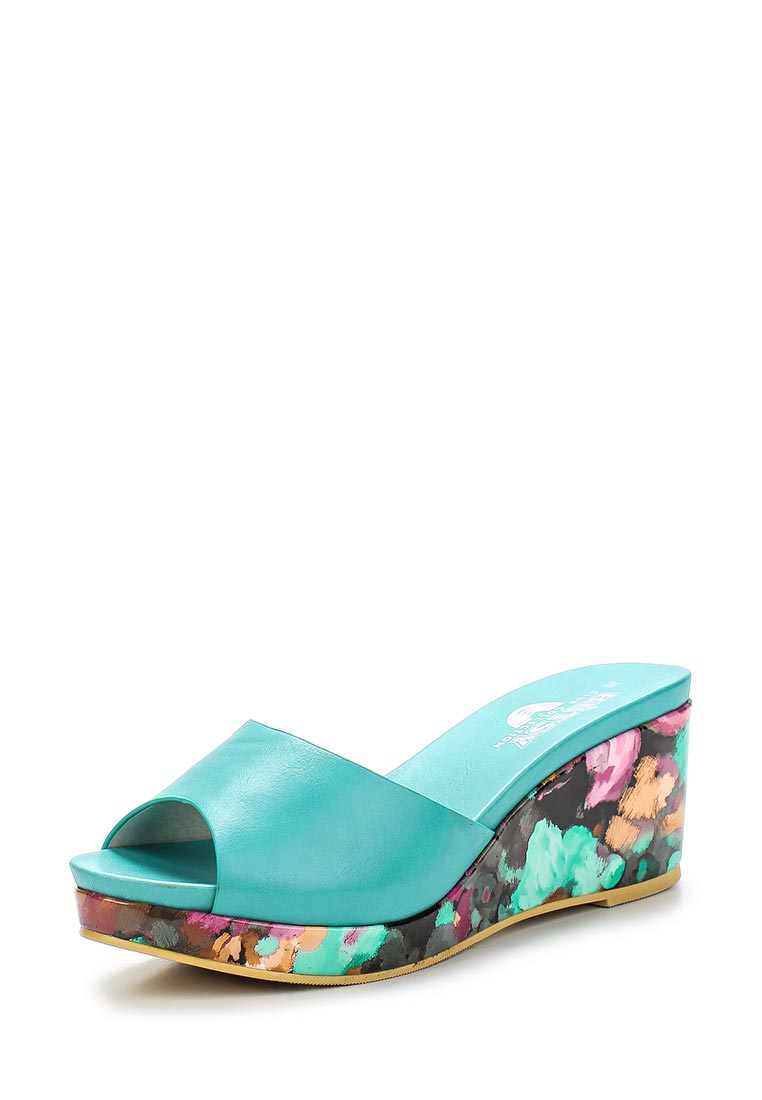 сабо на платформе. Pleaser обувь танкетка.