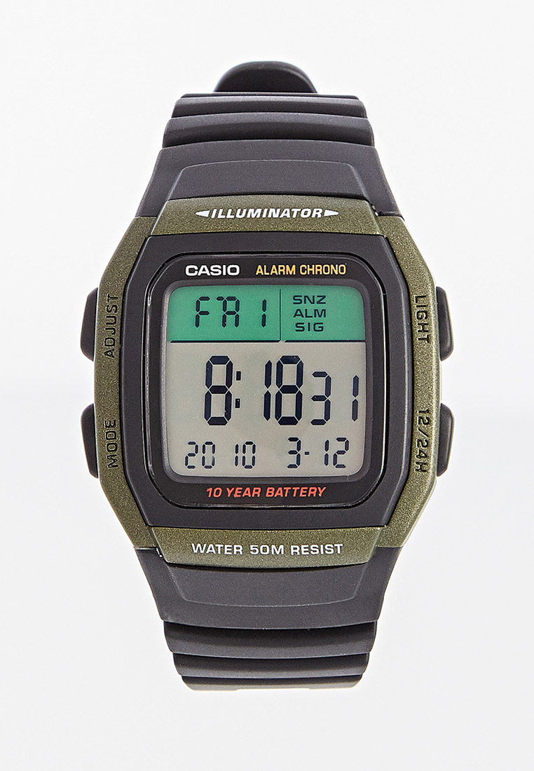 Часы Casio Casio Casio Collection W96H3AVEF, цвет черный