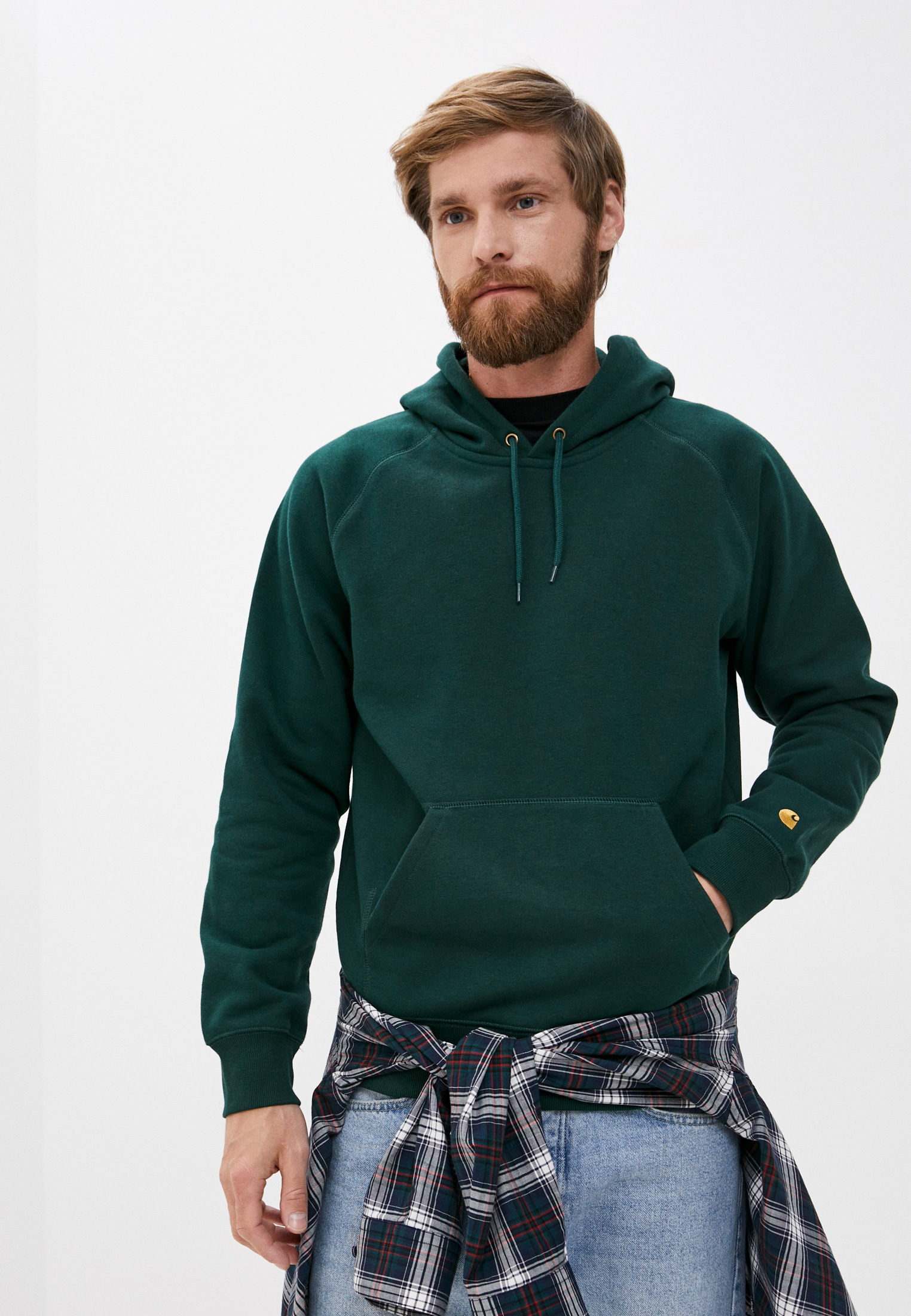 Купить Зеленый Худи Мужской