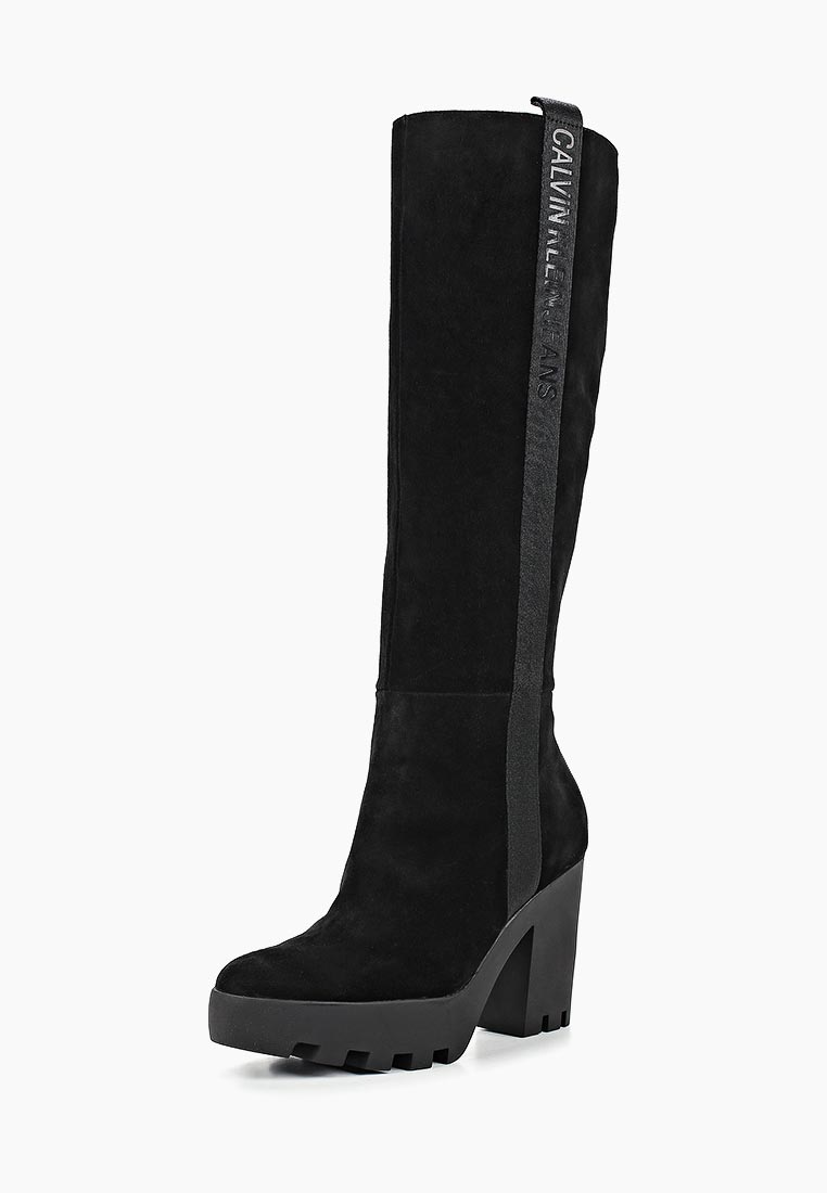 Сапоги Calvin Klein Jeans SIBILLA, цвет: черный, CA939AWCGTI5 — купить в  интернет-магазине Lamoda