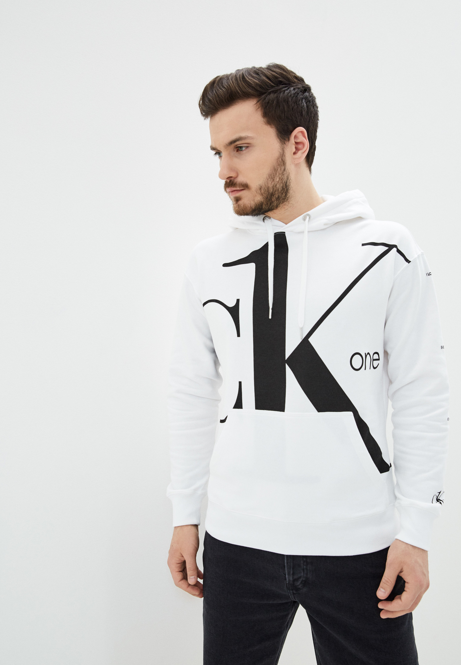 Худи Calvin Klein Jeans CK One, цвет: белый, CA939EMIQQK1 — купить в