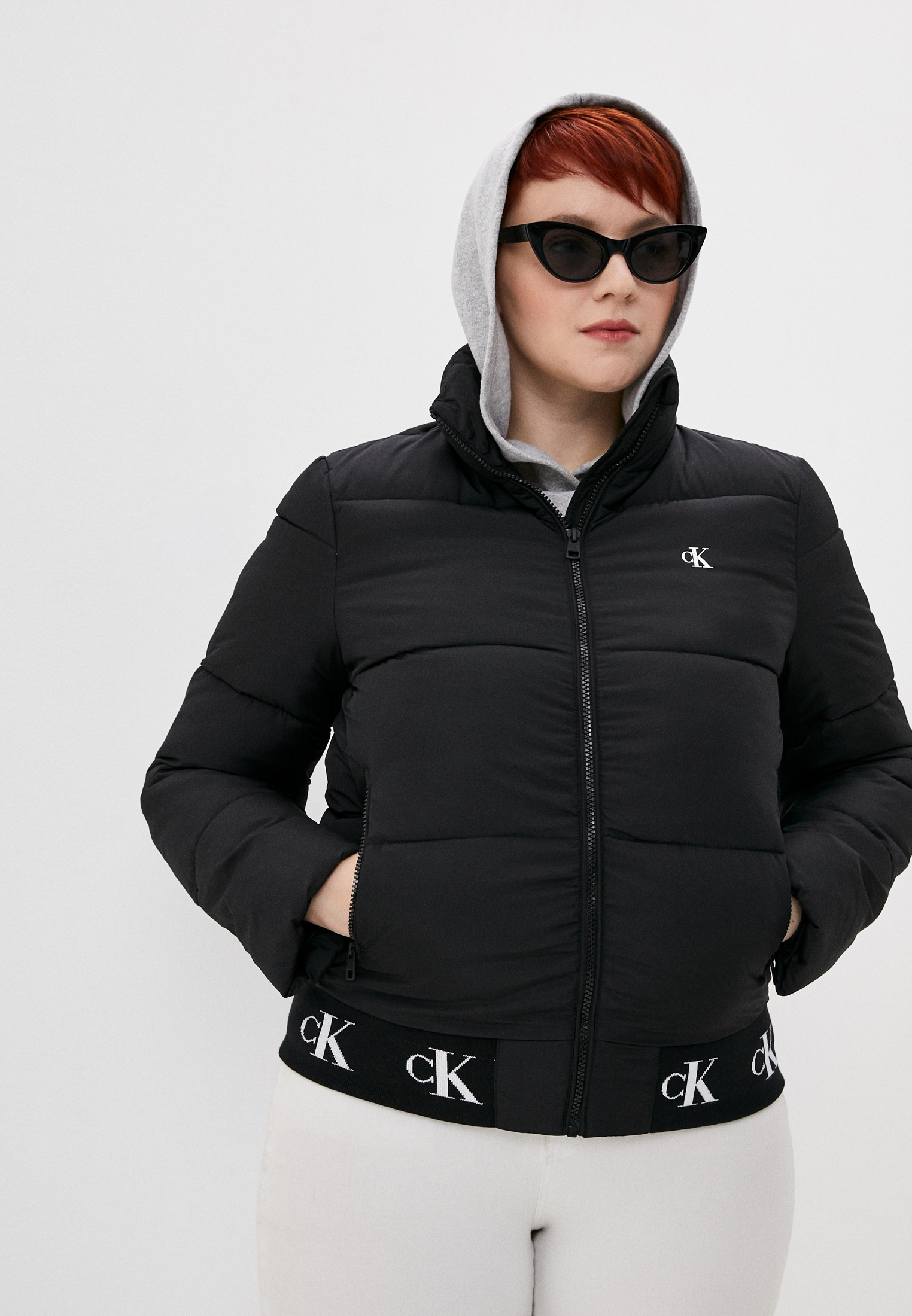 Куртка утепленная Calvin Klein Jeans, цвет: черный, CA939EWKRQU4 ...