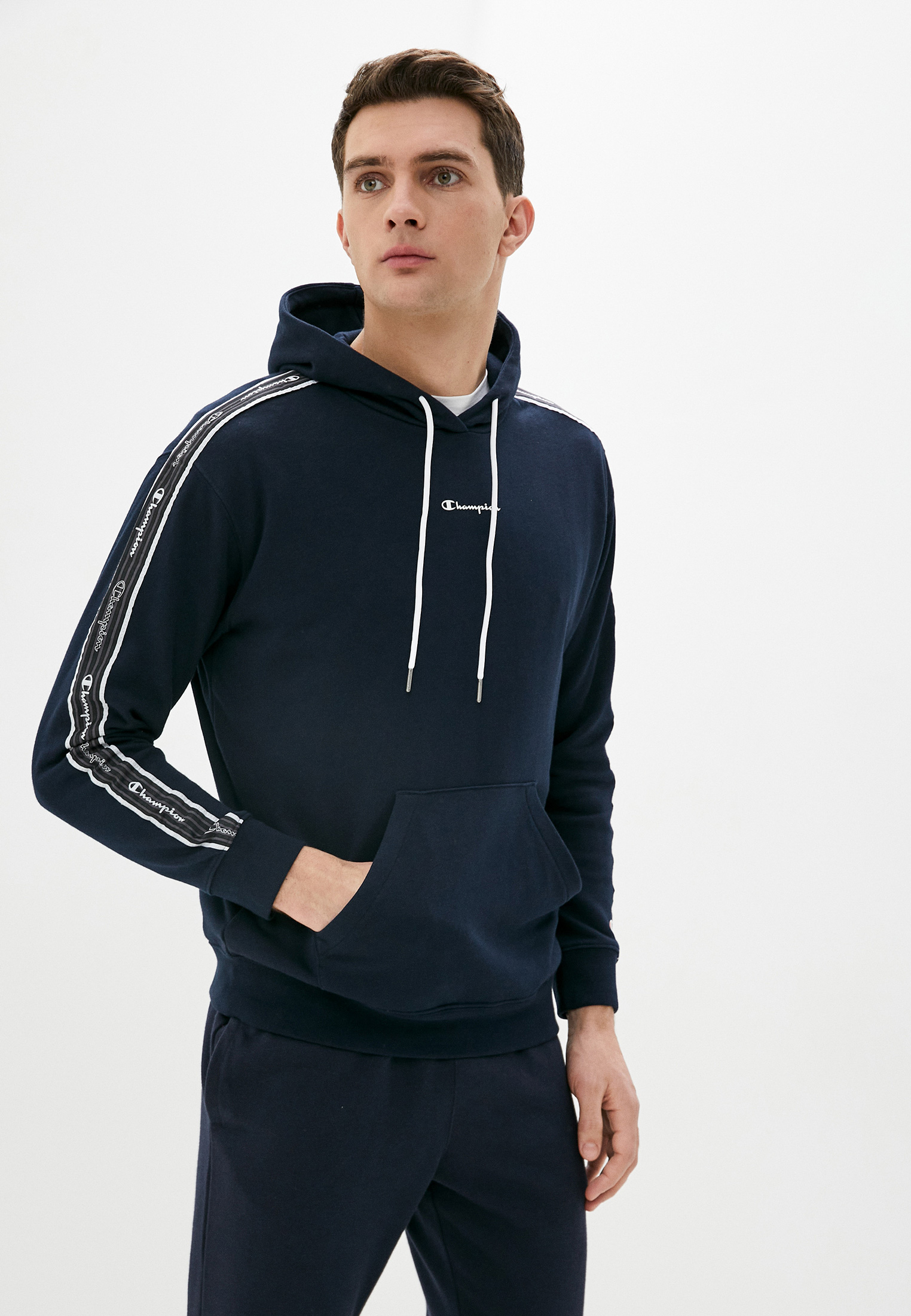 Худи Champion LEGACY Hooded Sweatshirt, цвет: синий, CH003EMJILO6 ...