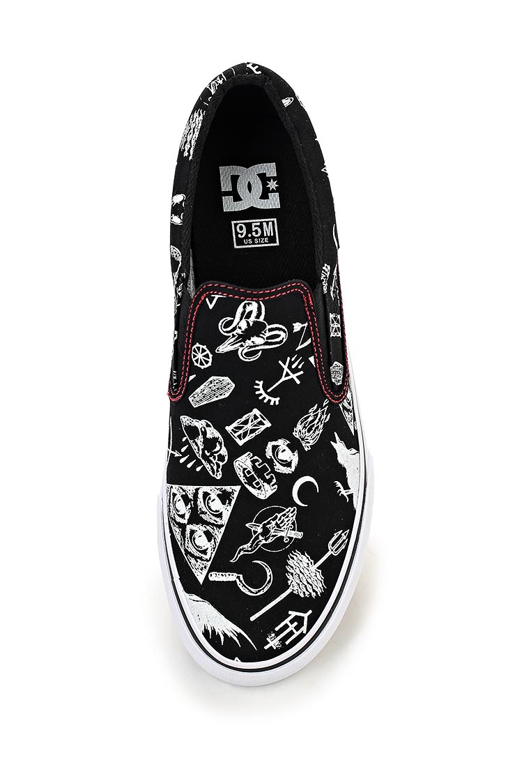 Dc black slip on shoes best sale