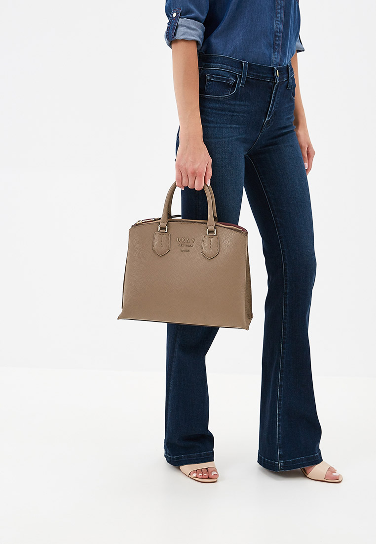 DKNY NOHO LARGE TRIPLE COMP SATCHEL PEBBLE DK001BWFNTY9 Lamoda