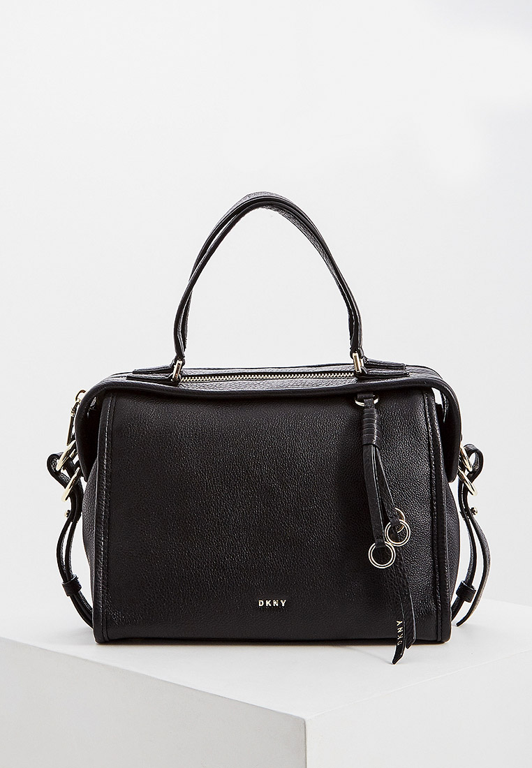 Сумка DKNY MARCY - MED TZ SATCHEL - PEBBLE, цвет: черный, DK001BWFNUC9 ...