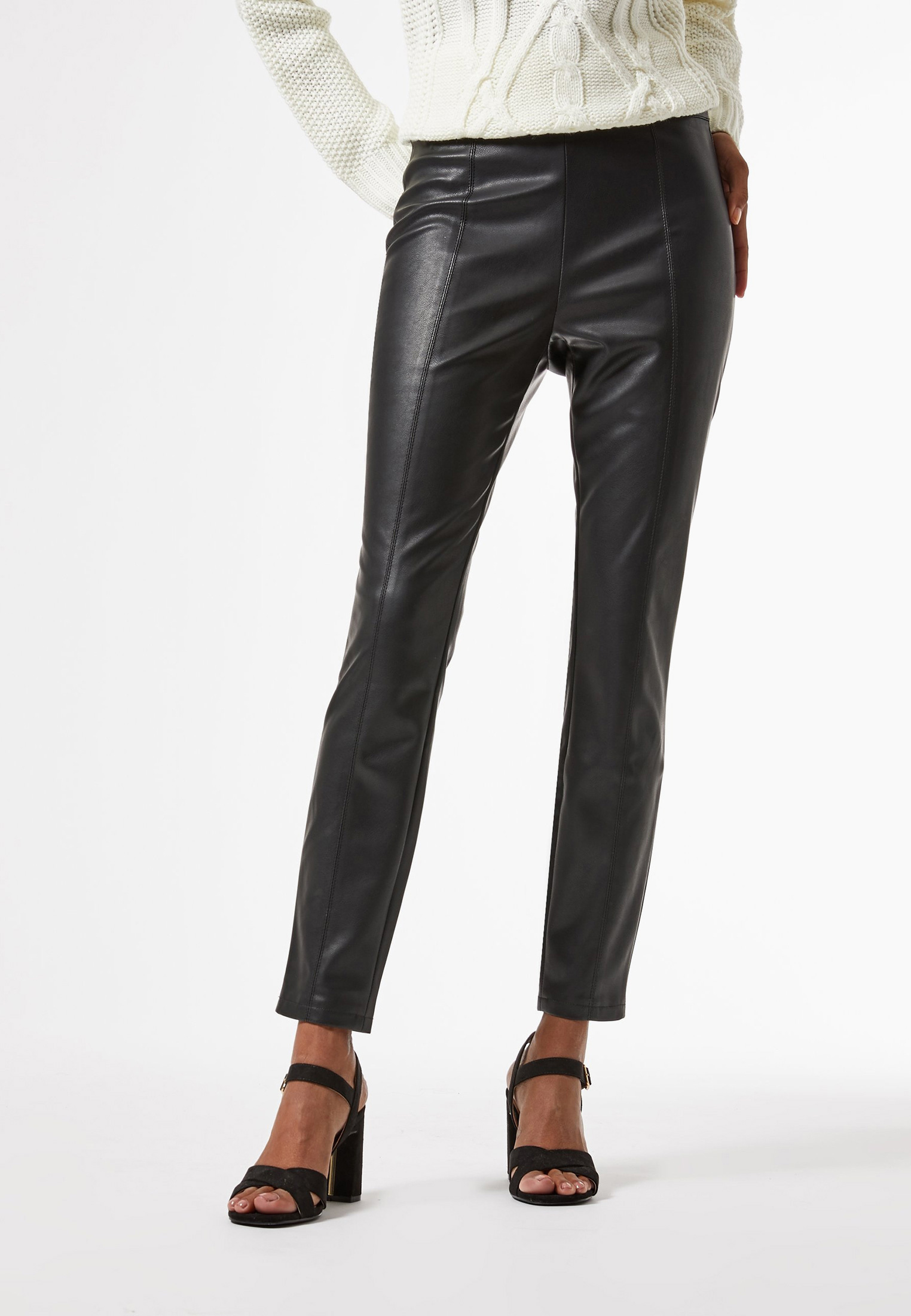 Купить Черные Кожаные Брюки Женские В Екатеринбурге