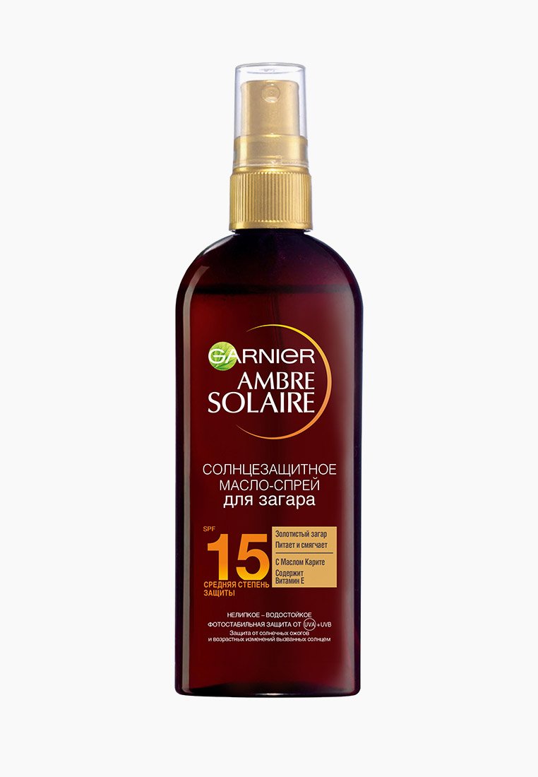 Масло для загара Garnier Ambre Solaire, водостойкое, с маслом карите ...
