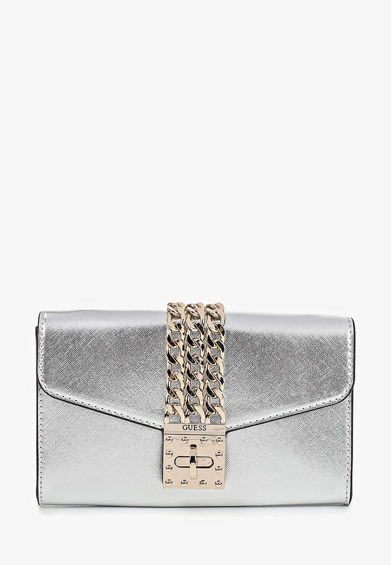 Клатч Guess, цвет: серебряный, GU460BWEANG6 — купить в интернет ...