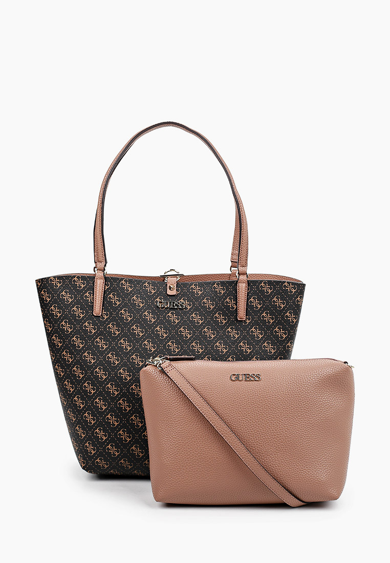 Guess комплект. Шоппер guess коричневый. сумка шоппер guess коричневая. сумка guess коричневая. сумка guess женская коричневая.